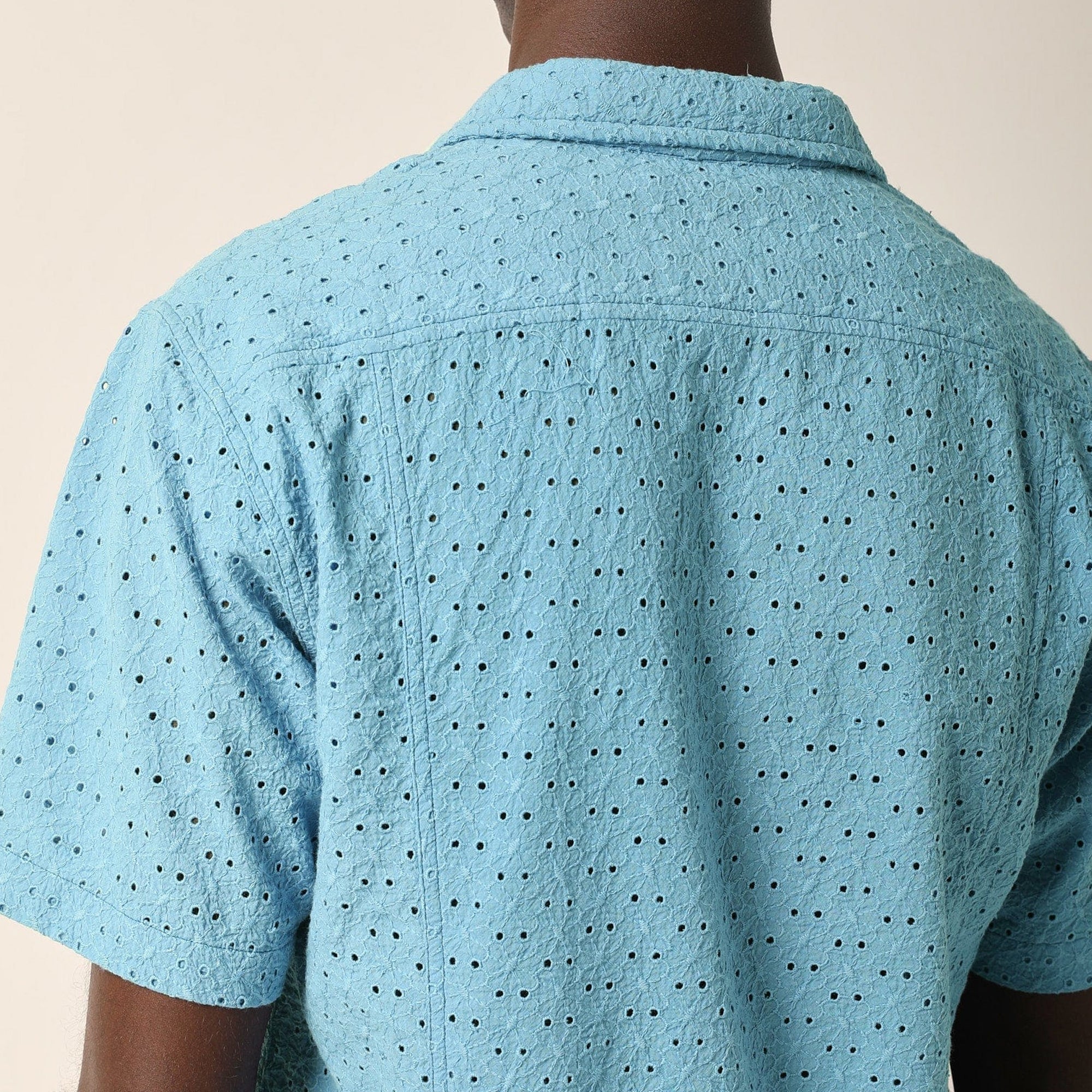 Corridor Mens Floral Eyelet SS Camp Shirt