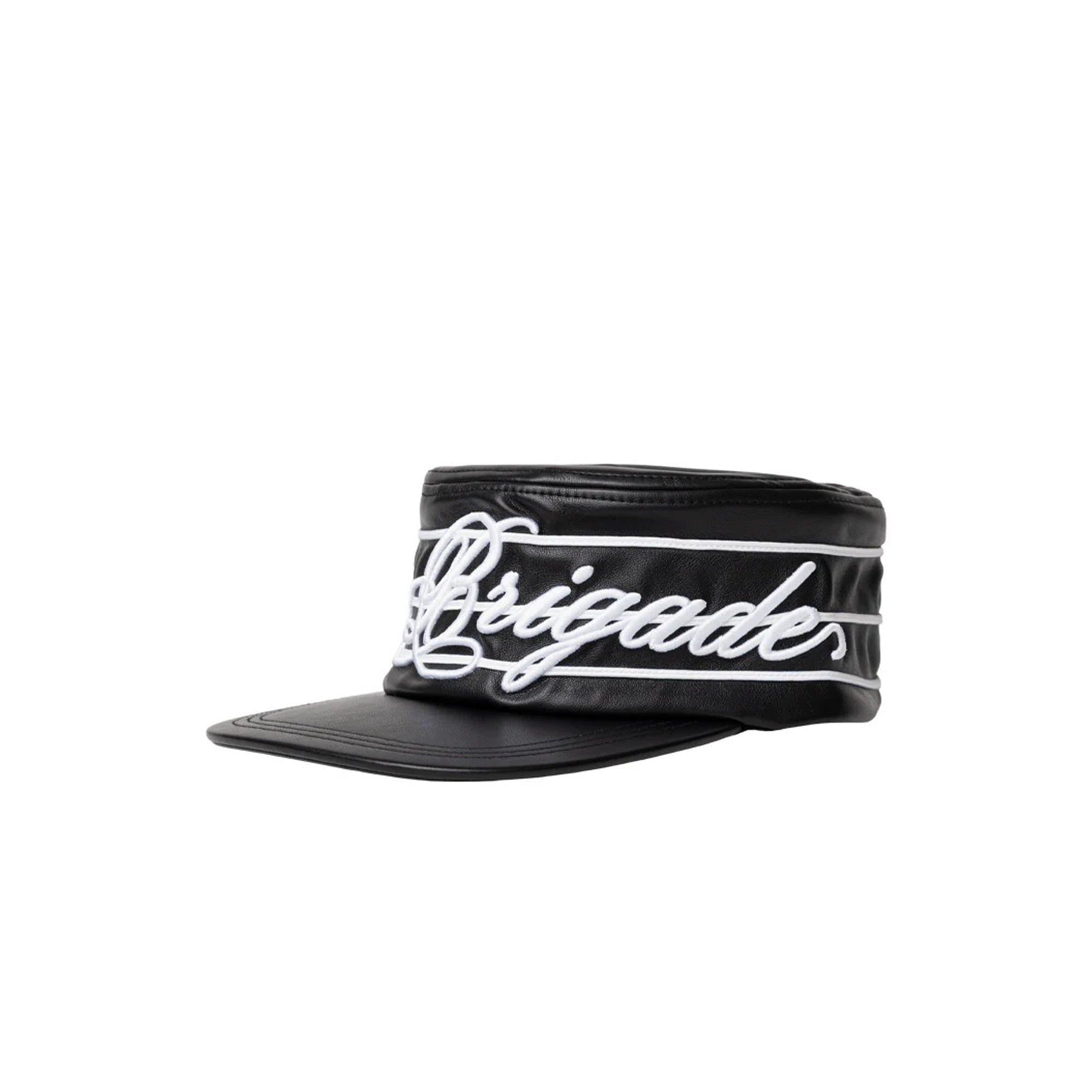 Brigade Leather Pillbox Hat