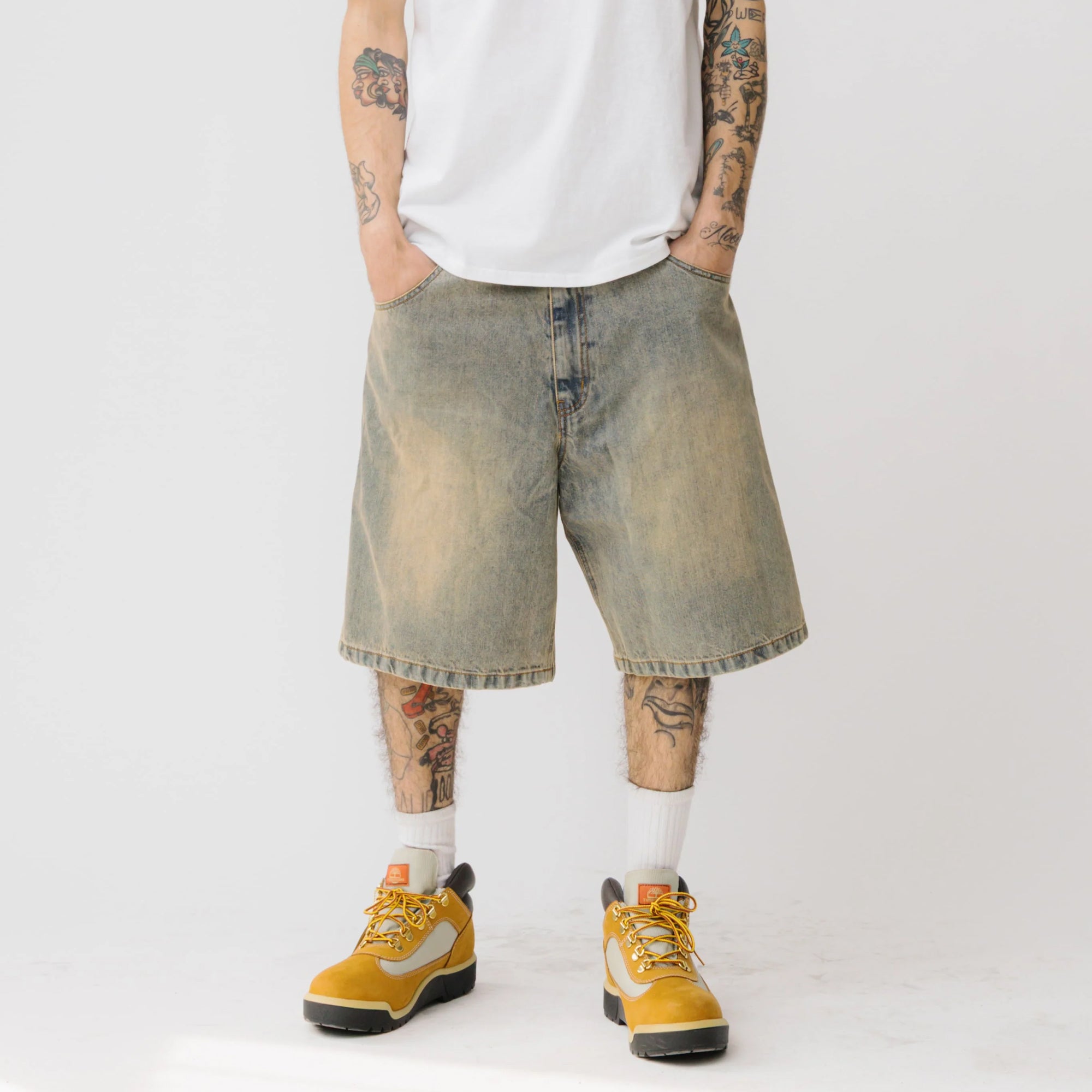 Brigade Mens Denim Carpenter Shorts