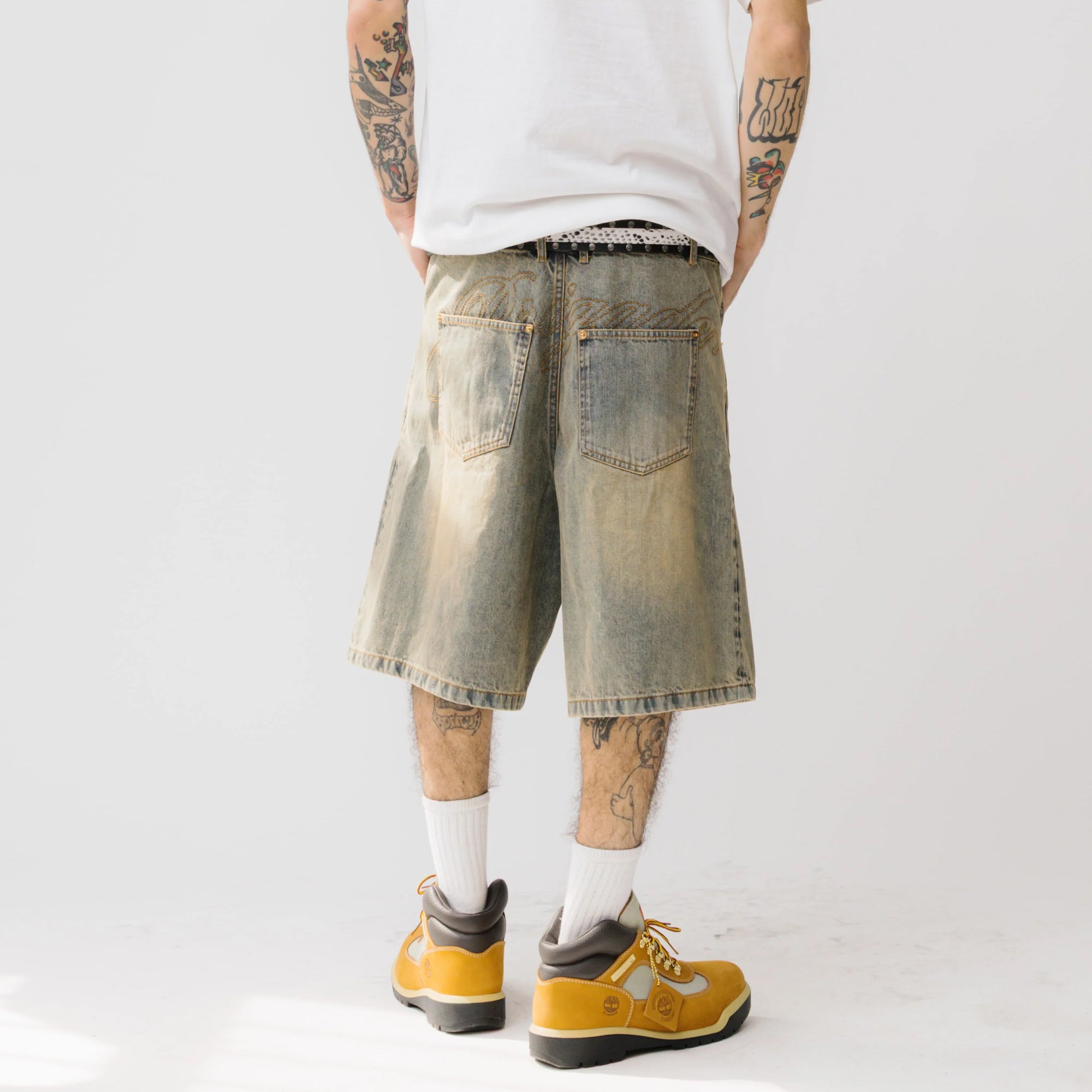 Brigade Mens Denim Carpenter Shorts