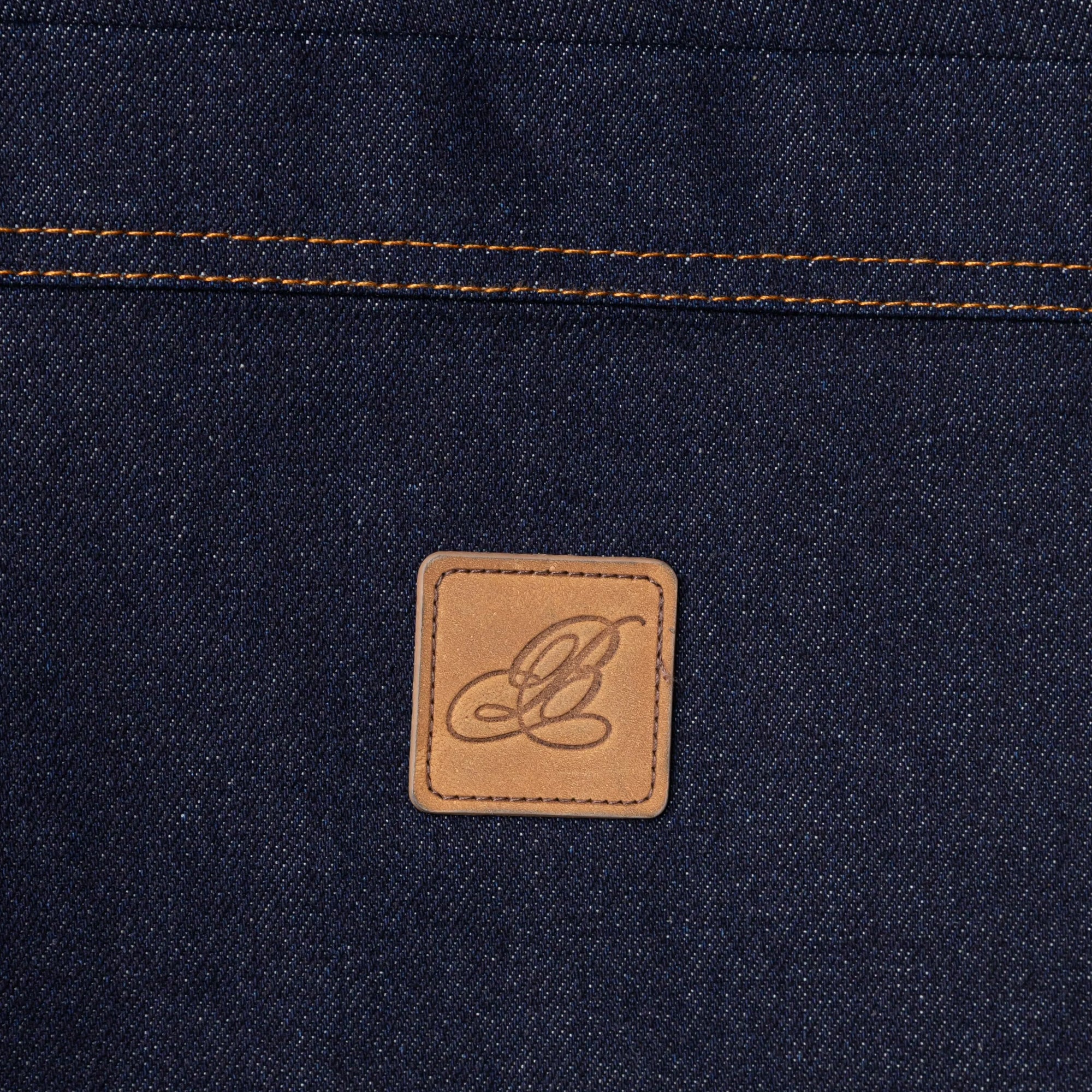 Brigade Mens Raw Denim Double Knee Shorts