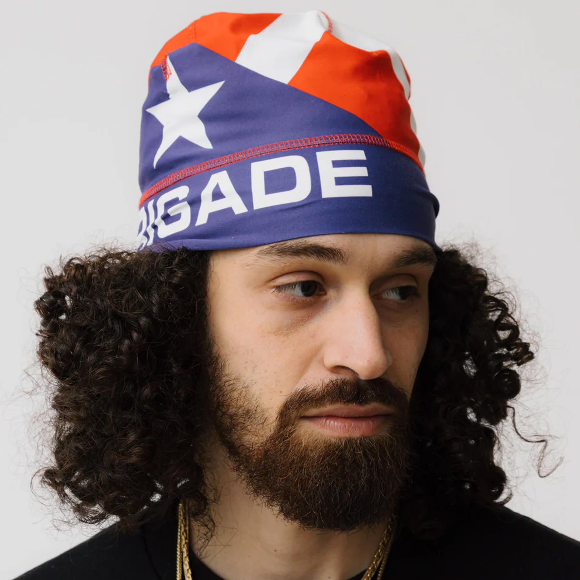 Brigade Mens Puerto Rico Skull Cap