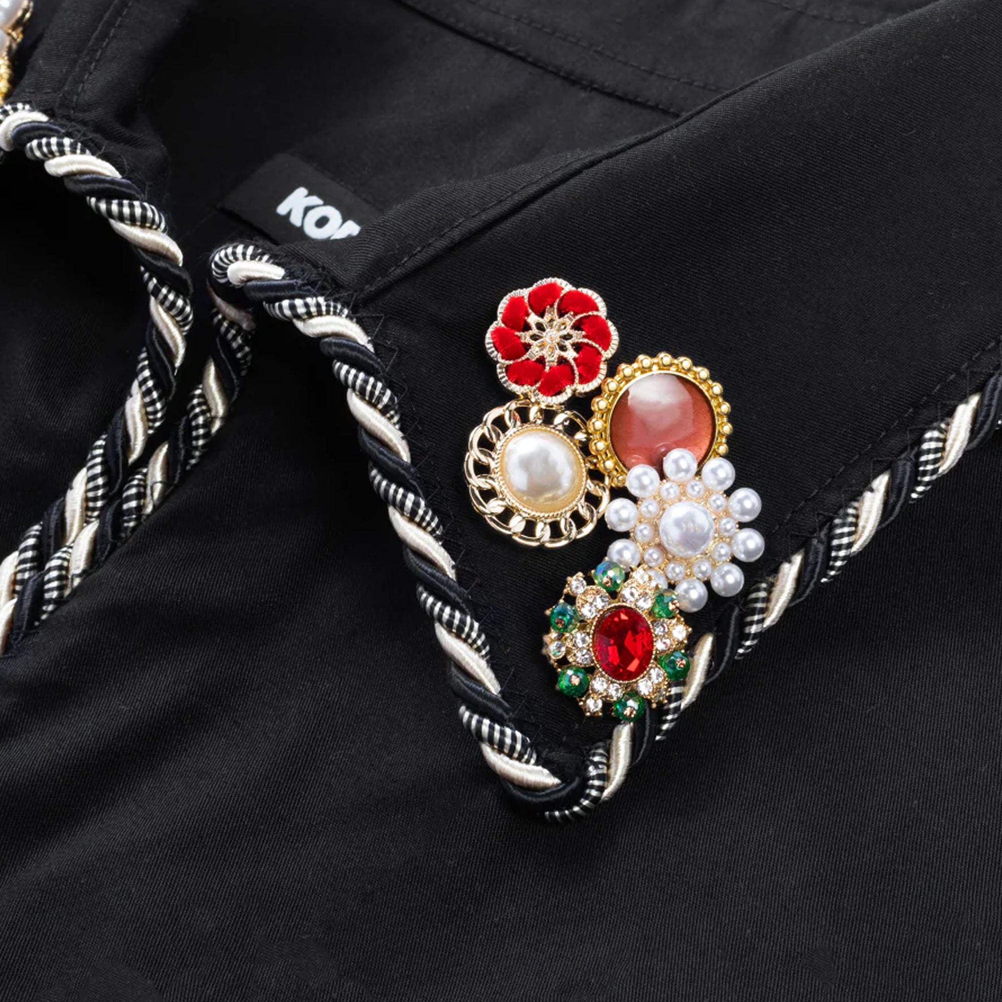 Kody Phillips Mens Embellished Shortsleeve Lasso  Shirt