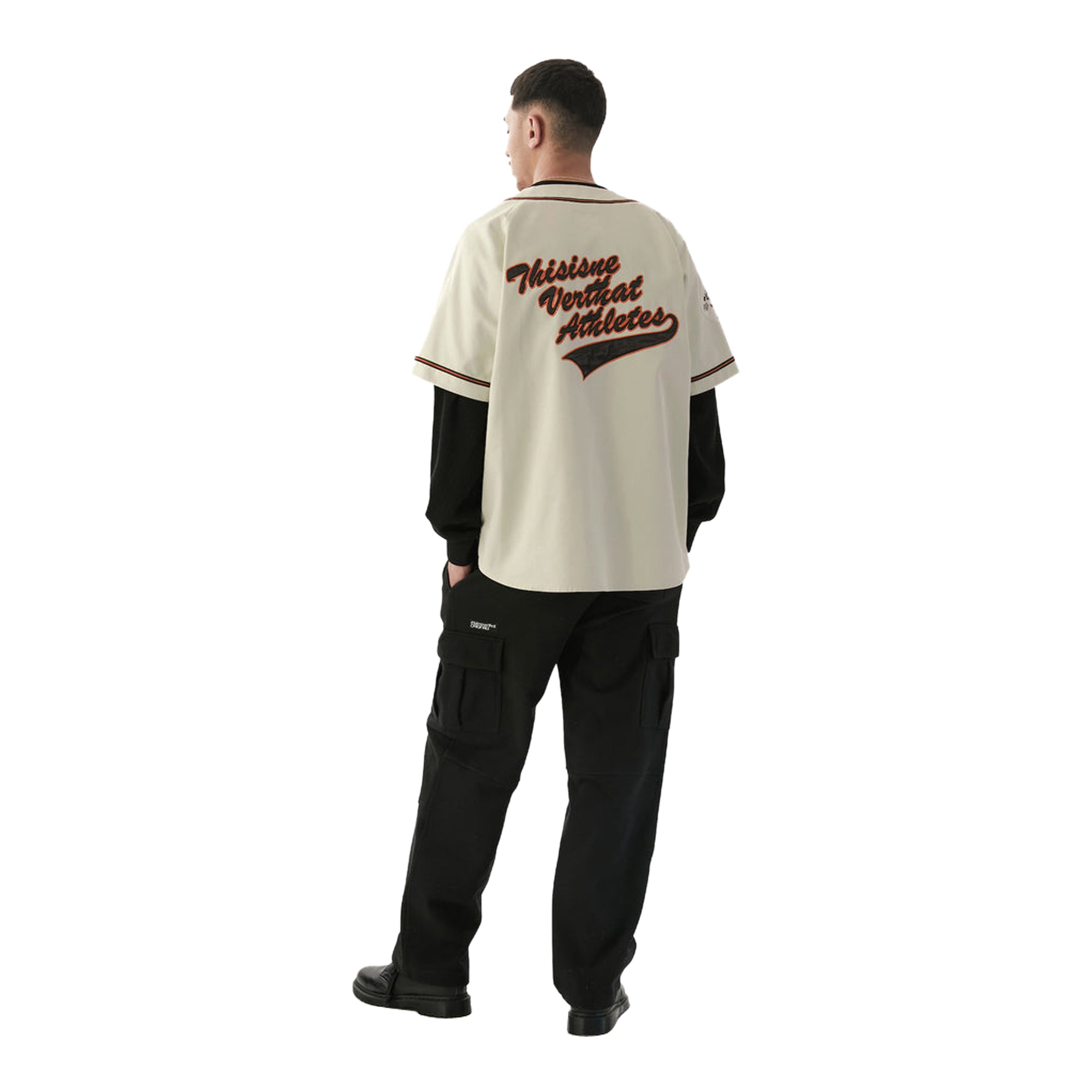 Thisisneverthat Mens Script Baseball Jersey