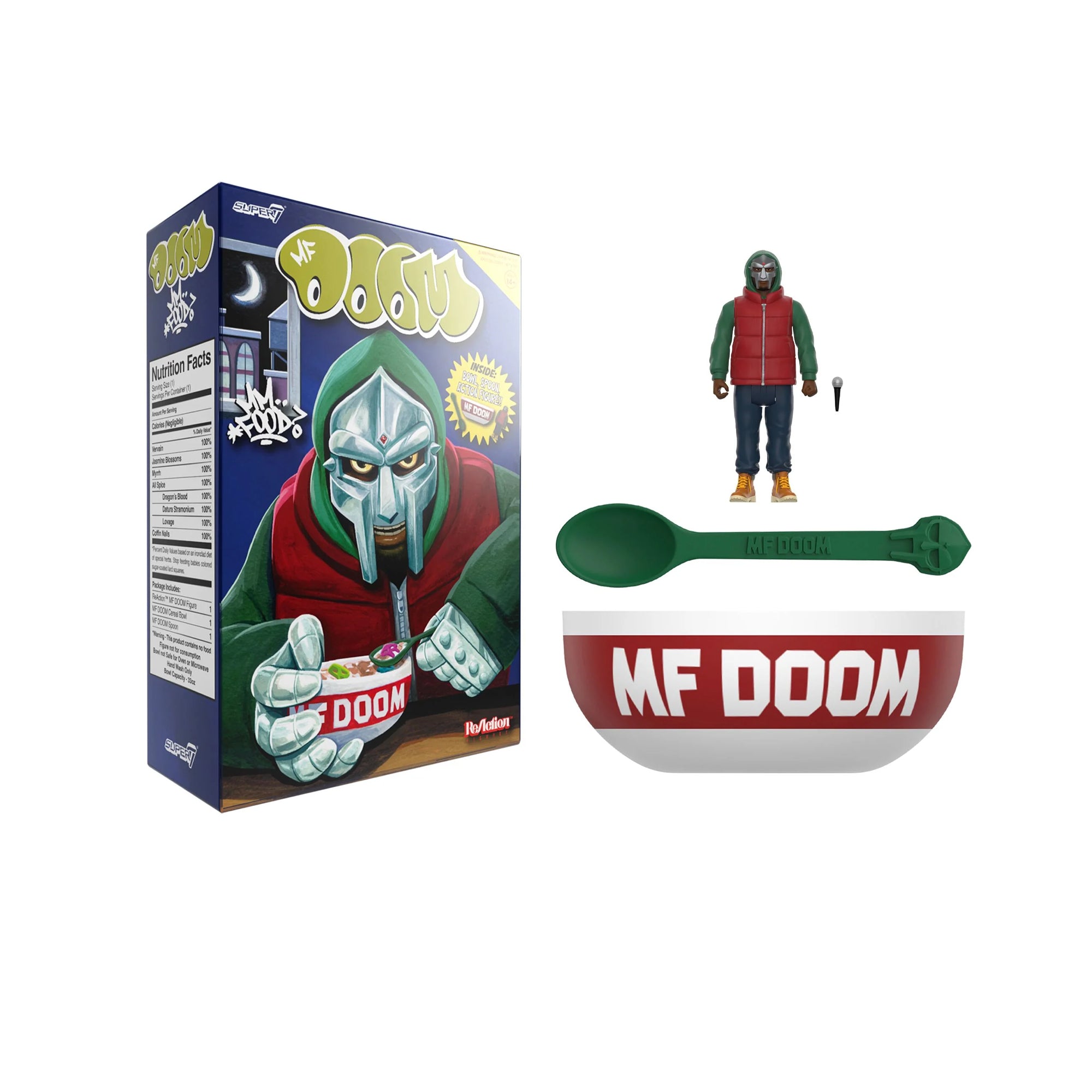 Super7 MF DOOM ReAction Figure Cereal Bowl Set card image