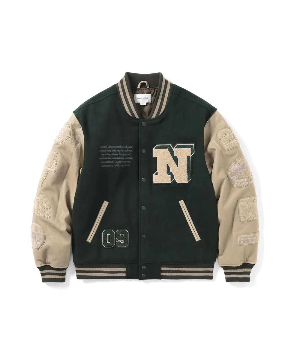 Thisisneverthat Mens Records Varsity Jacket