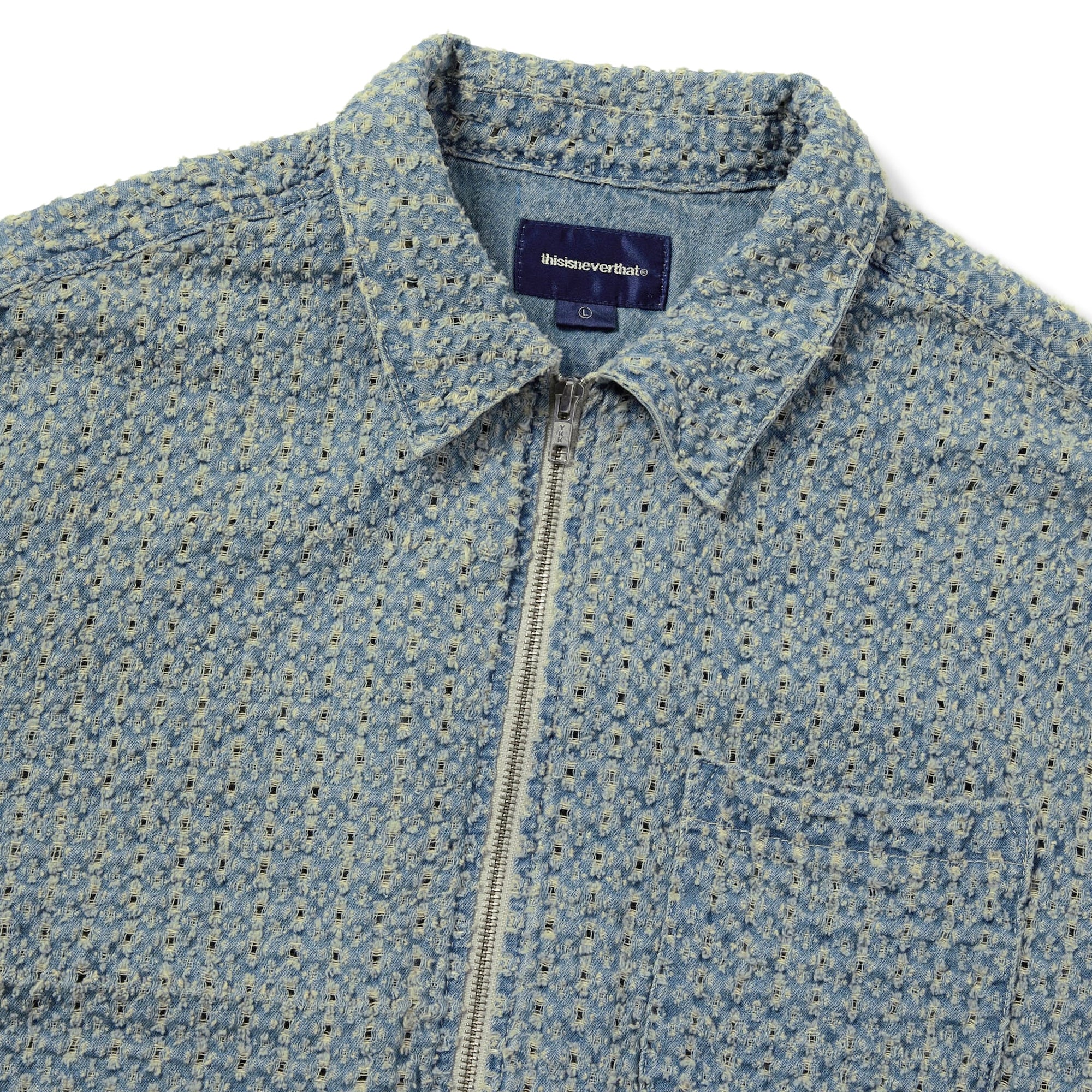 Thisisneverthat Mens Damaged Denim Shirt