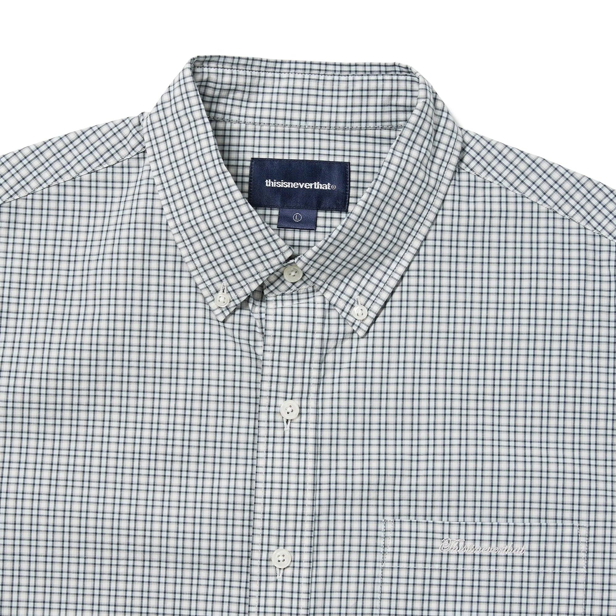 Thisisneverthat Mens Lightweight Plaid Shirt