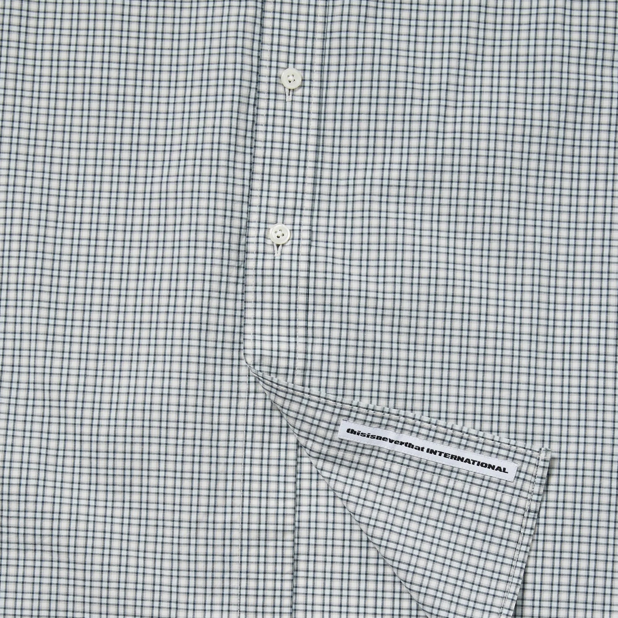 Thisisneverthat Mens Lightweight Plaid Shirt
