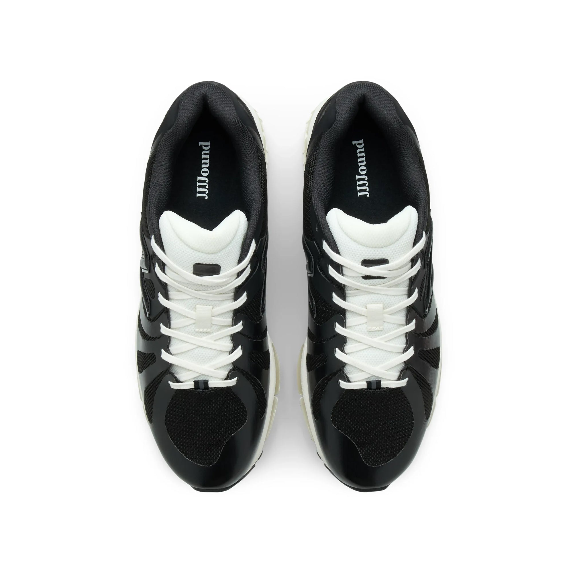 Black/White Sneakers on a white background