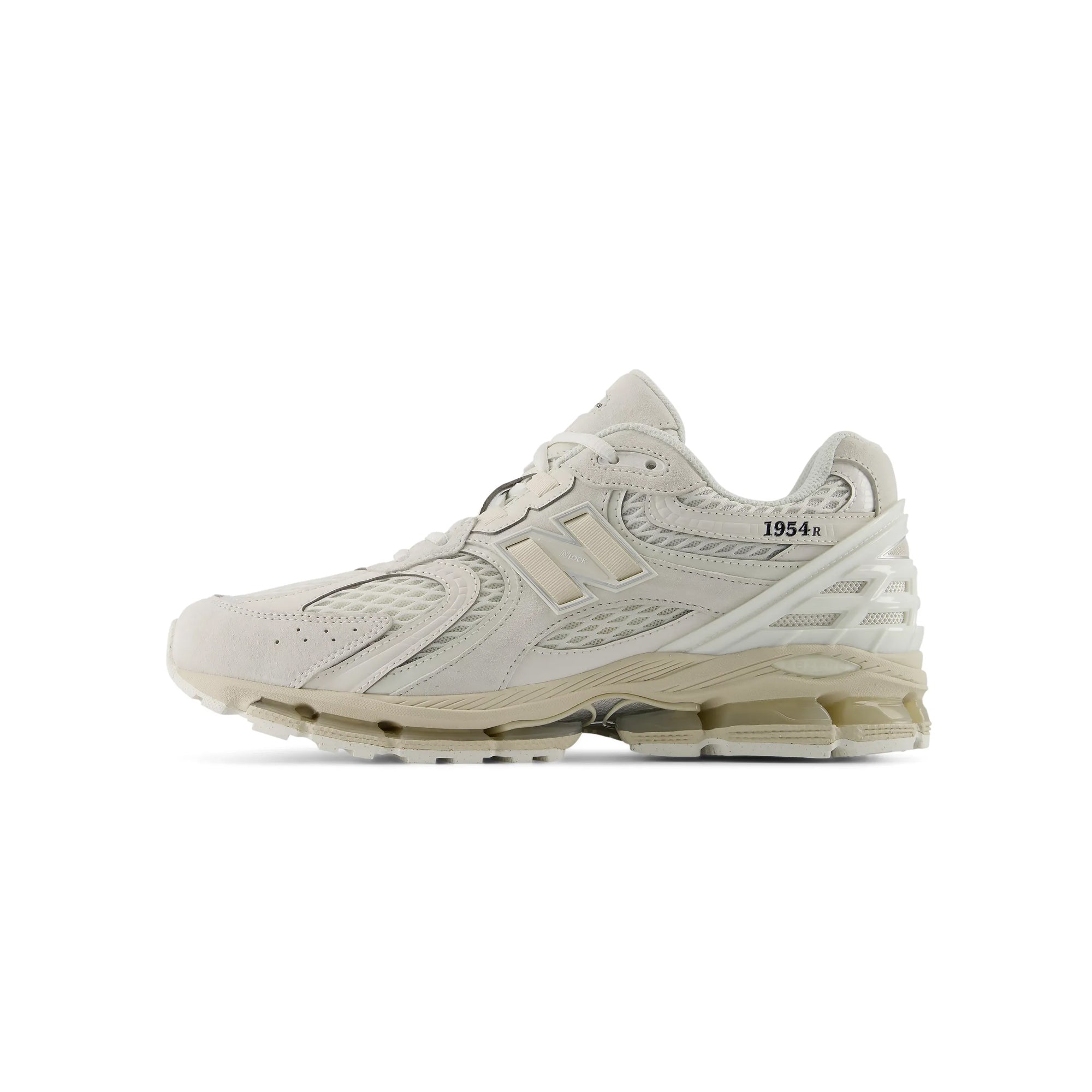 tan sneakers on a white background