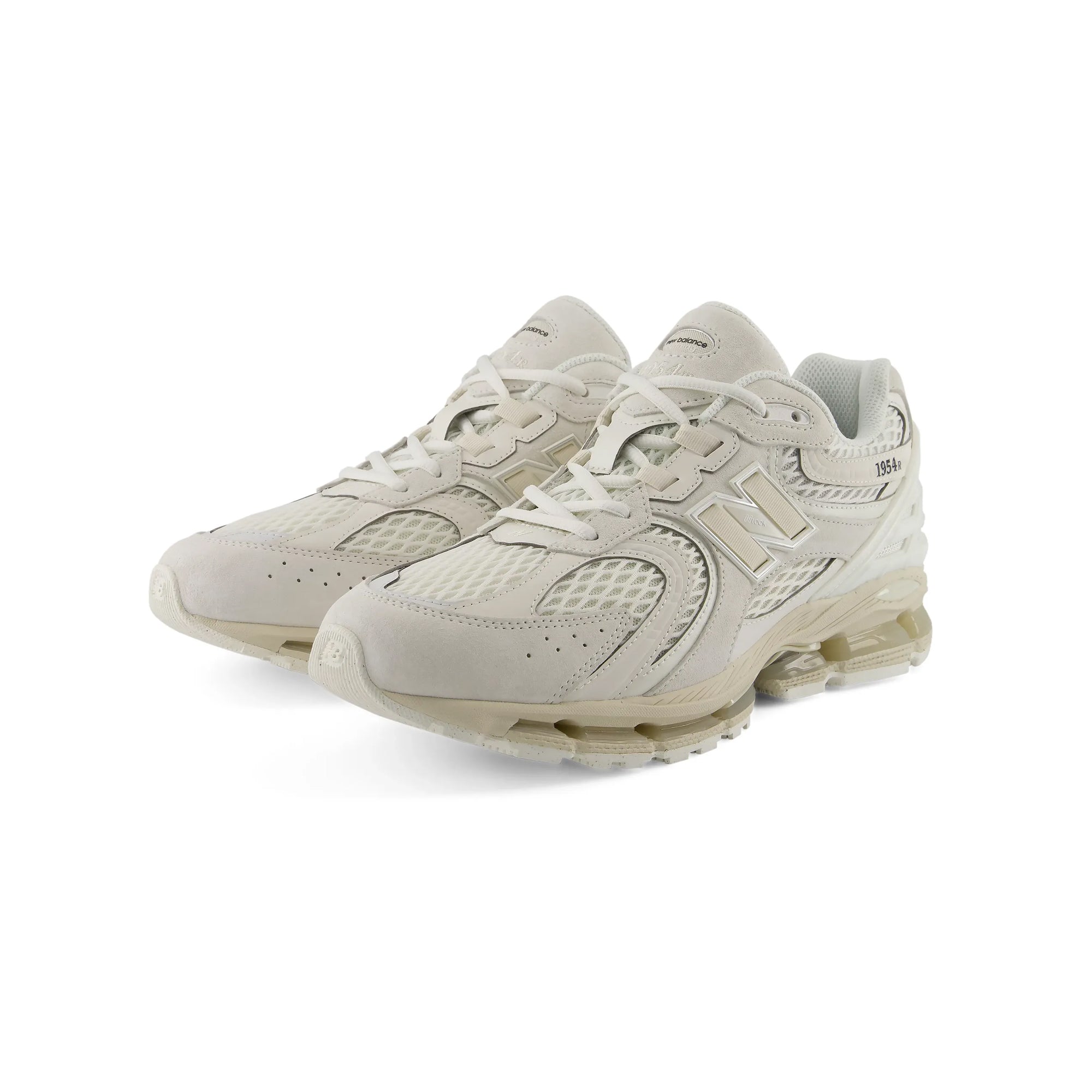 tan sneakers on a white background