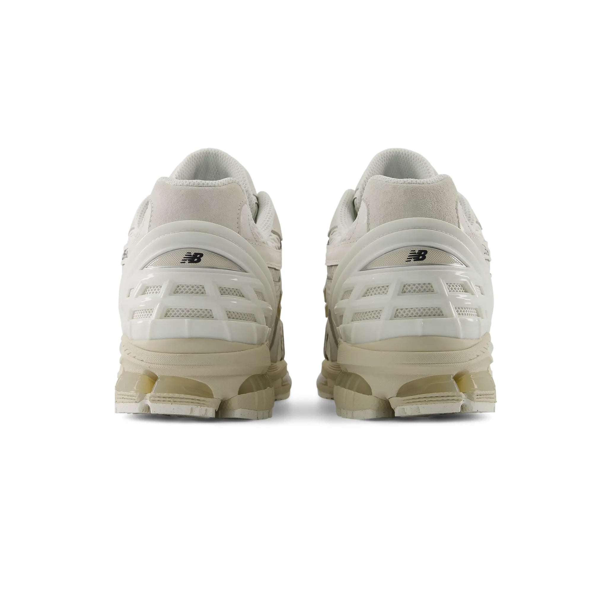 tan sneakers on a white background