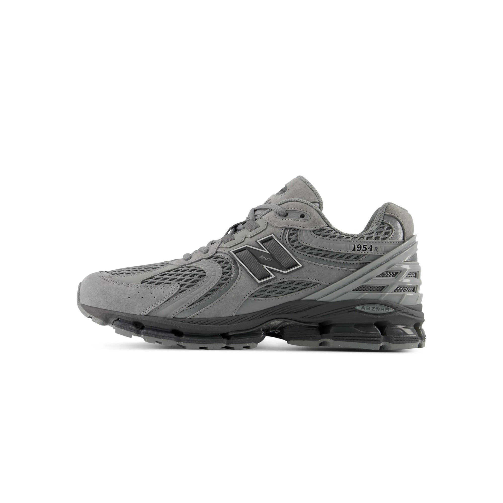 slate grey sneakers on a white background