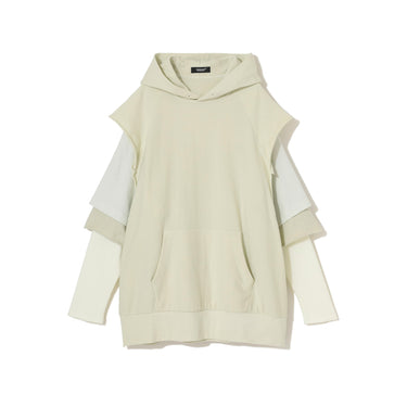 Undercover Mens Layered Sleeve Hoodie