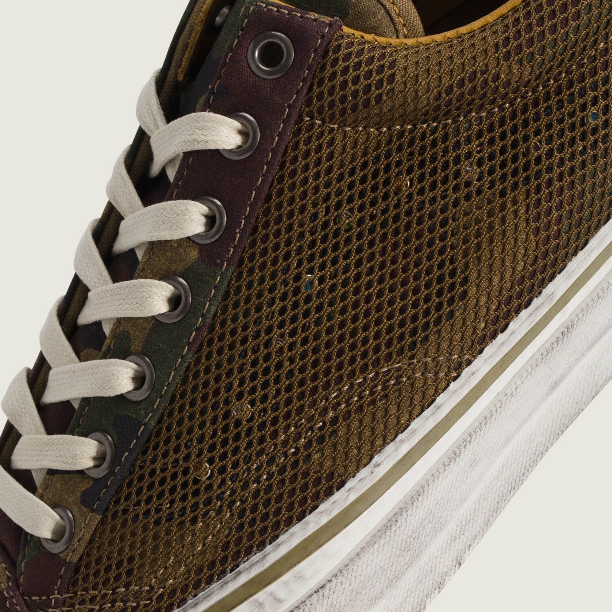 Woodland Camo Sneakers on a white background