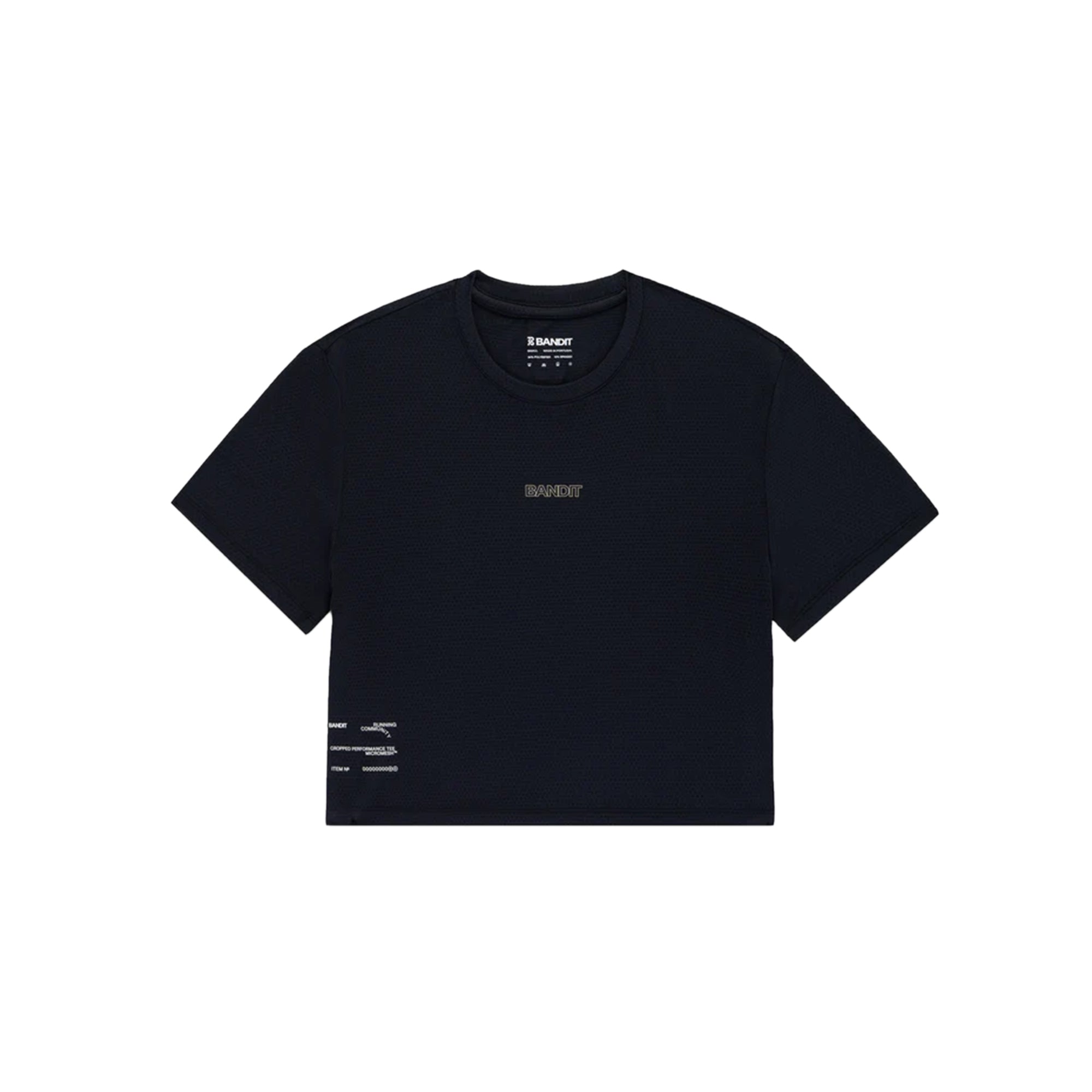 Bandit Running Womens MicroMesh Cropped Tee
