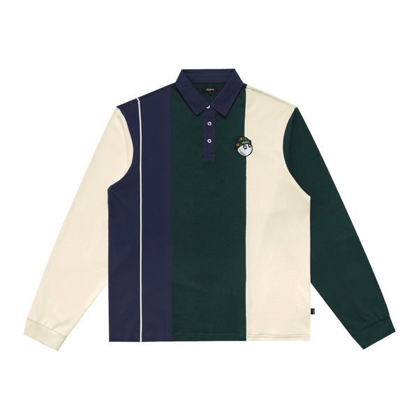 メンズウェア Malbon Golf Shirt - Major Polo - SS23 WizLongSleevePoloGreenNavy1_20