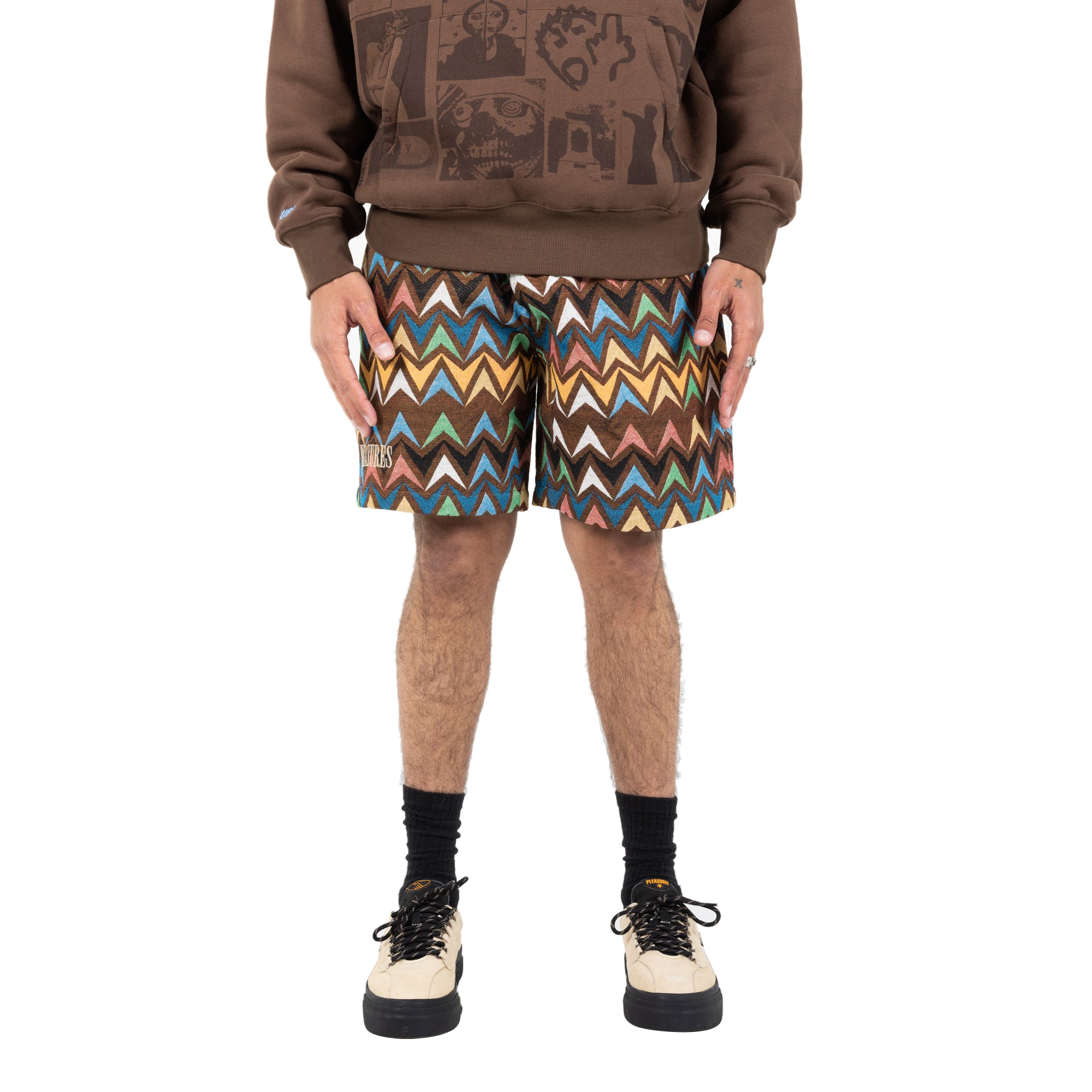 Pleasures Mens Basket Woven Shorts