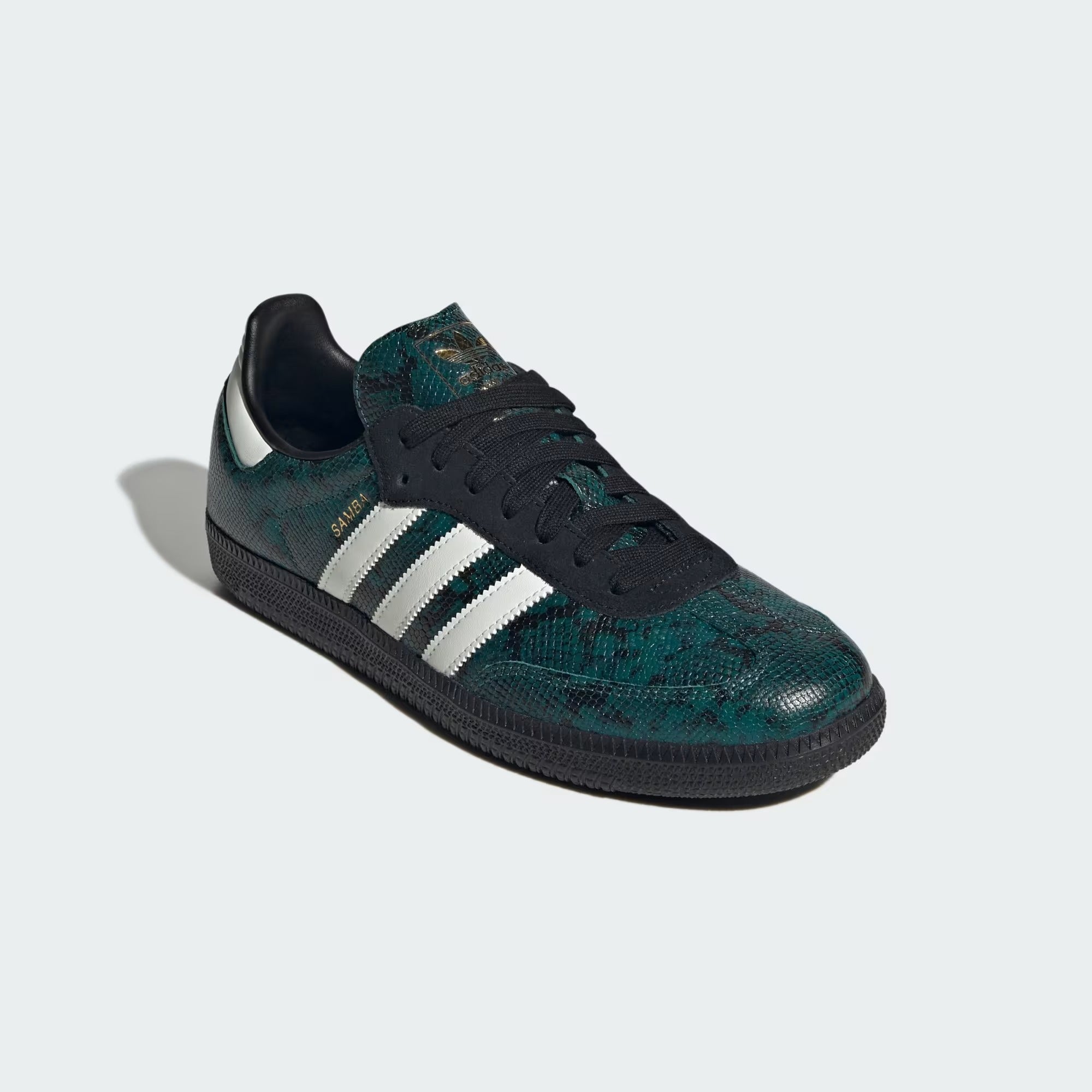 Rich Green/ Off White/ Core Black Sneakers on a white background
