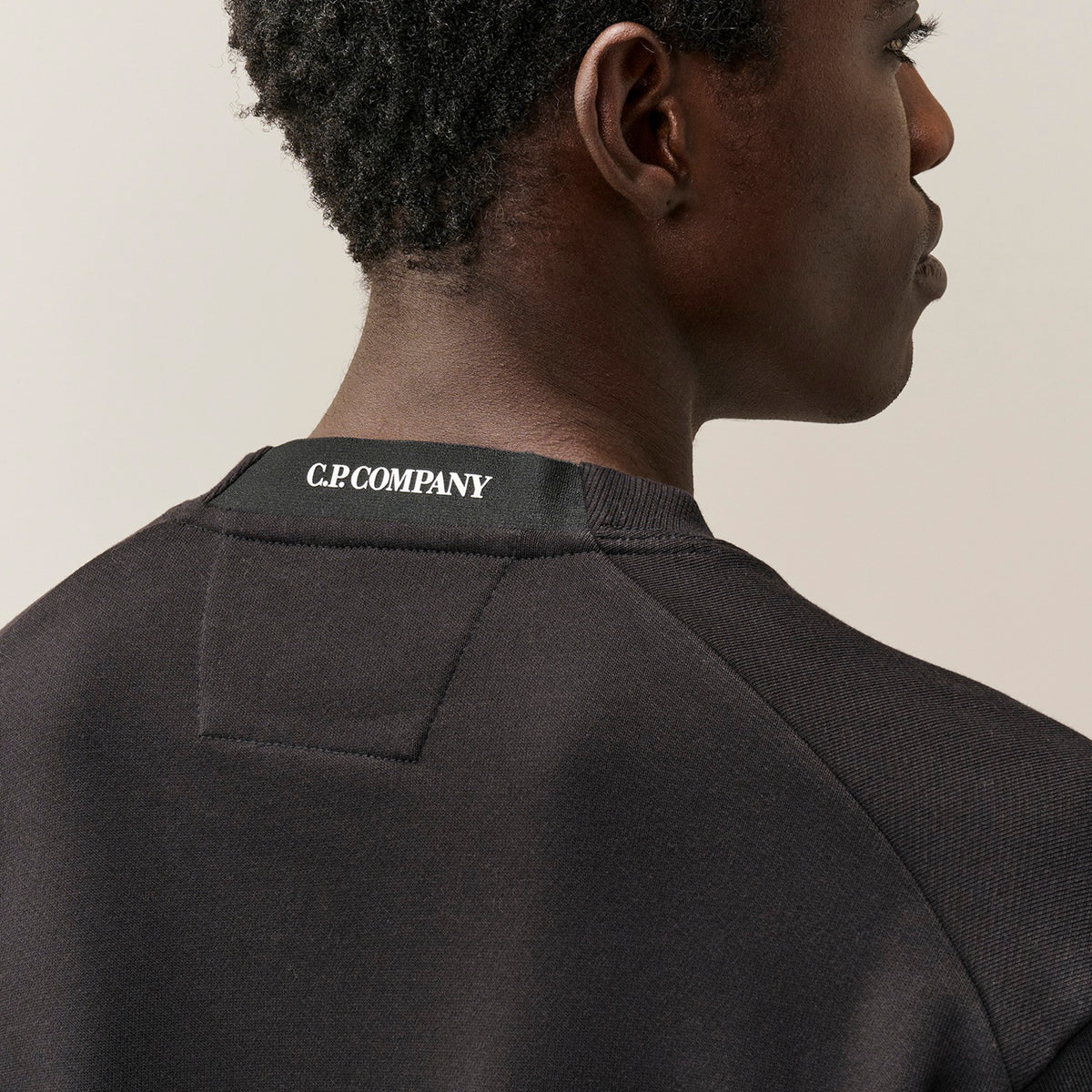 C.P. Company Mens Diagonal Raised Fleece  Lens Sweatshirt