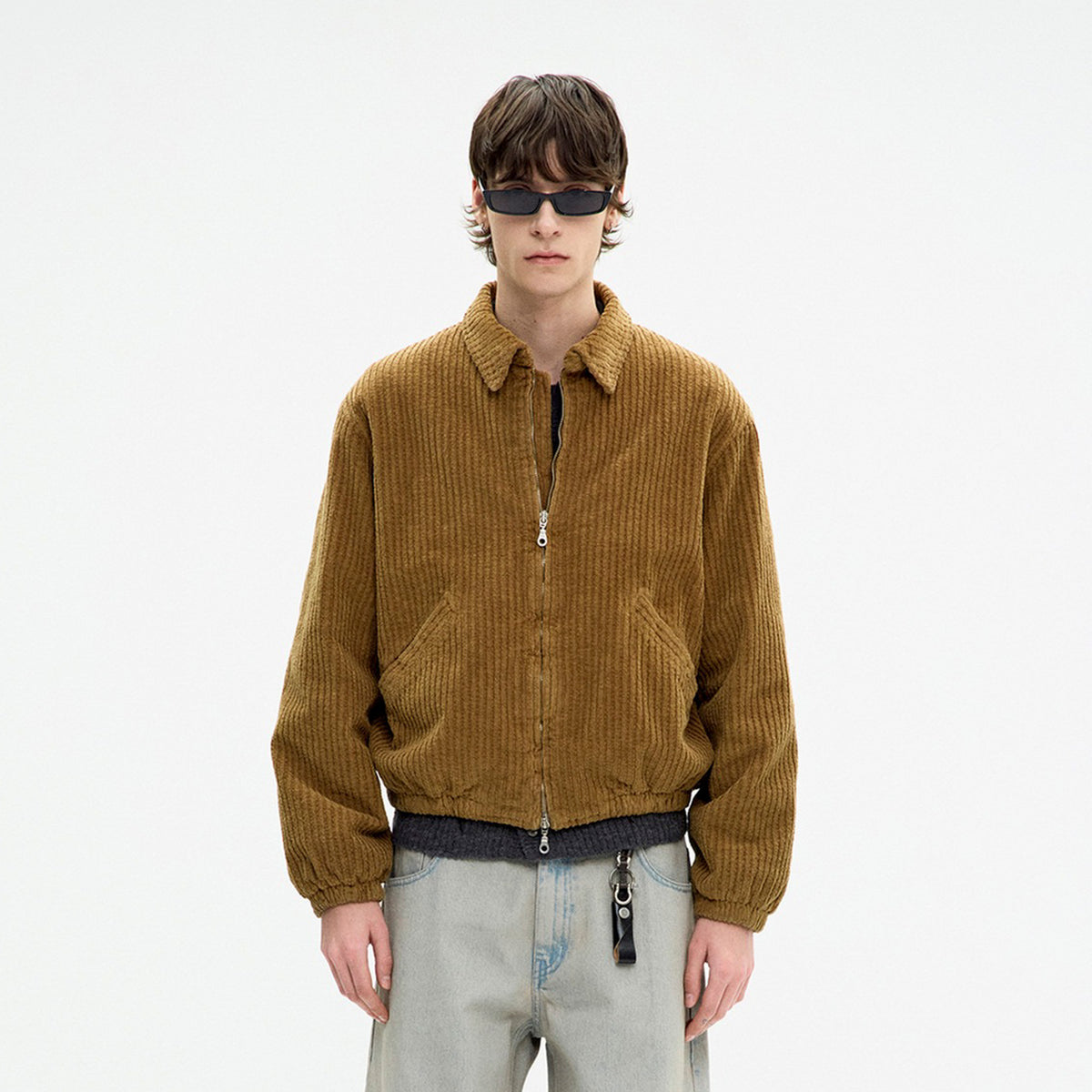 Coor Mens Corduroy Dyed Swingtop Quilted Bomber