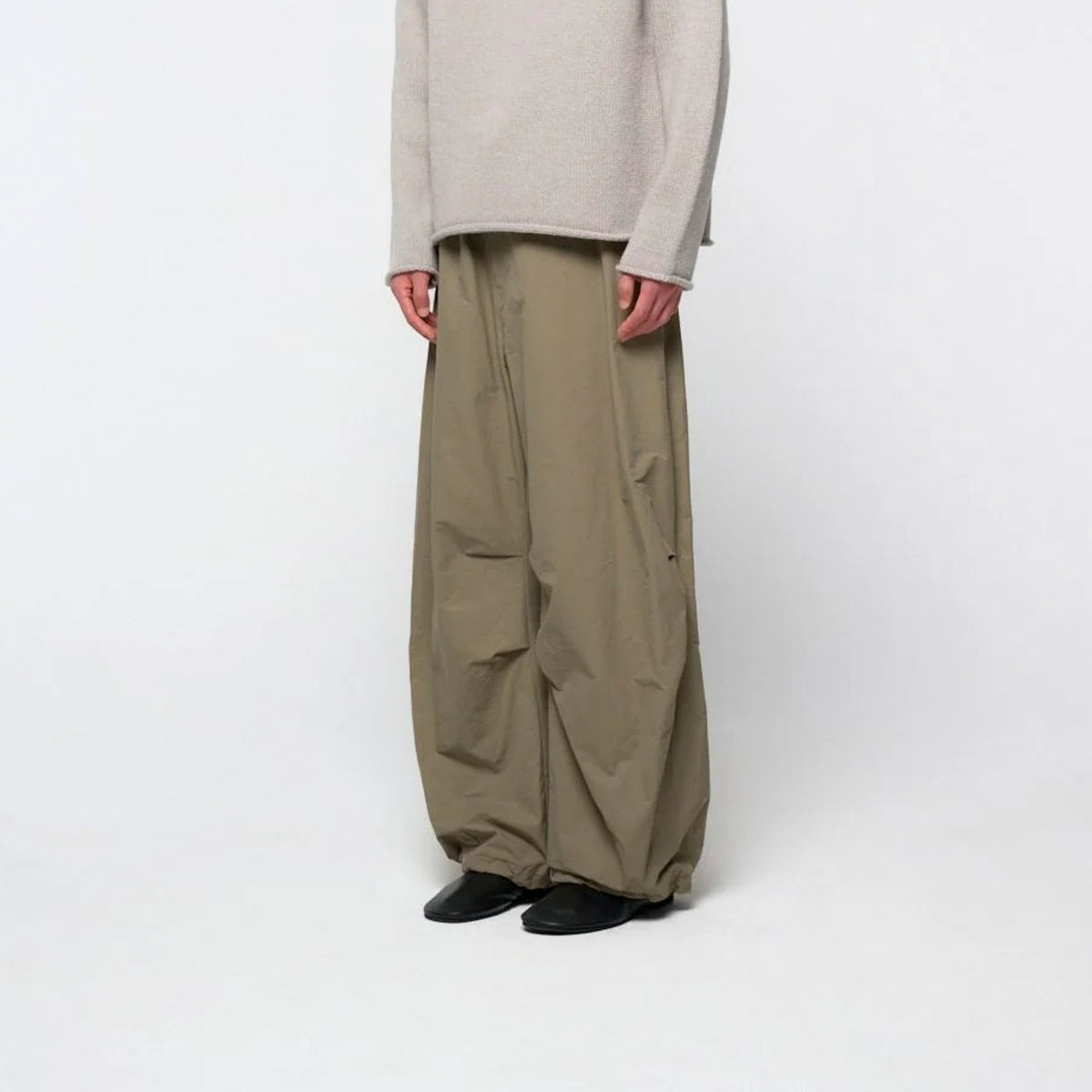 Amomento Mens Drawstring Wide Datigue Pants