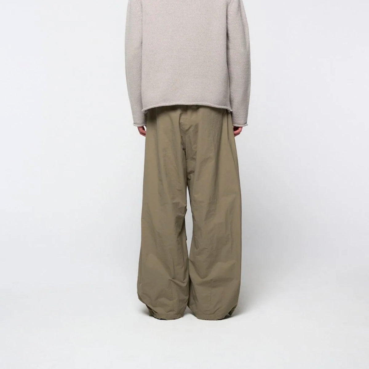Amomento Mens Drawstring Wide Datigue Pants