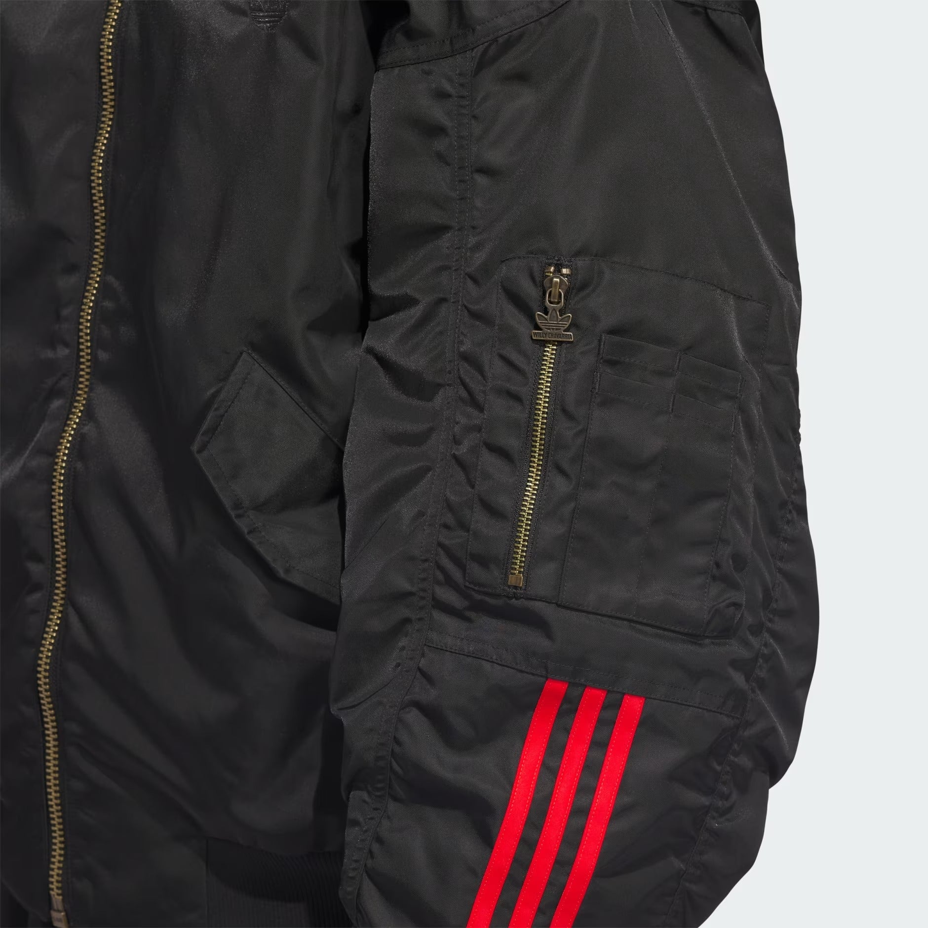 Adidas x Willy Chavarria Mens Satin Bomber Jacket