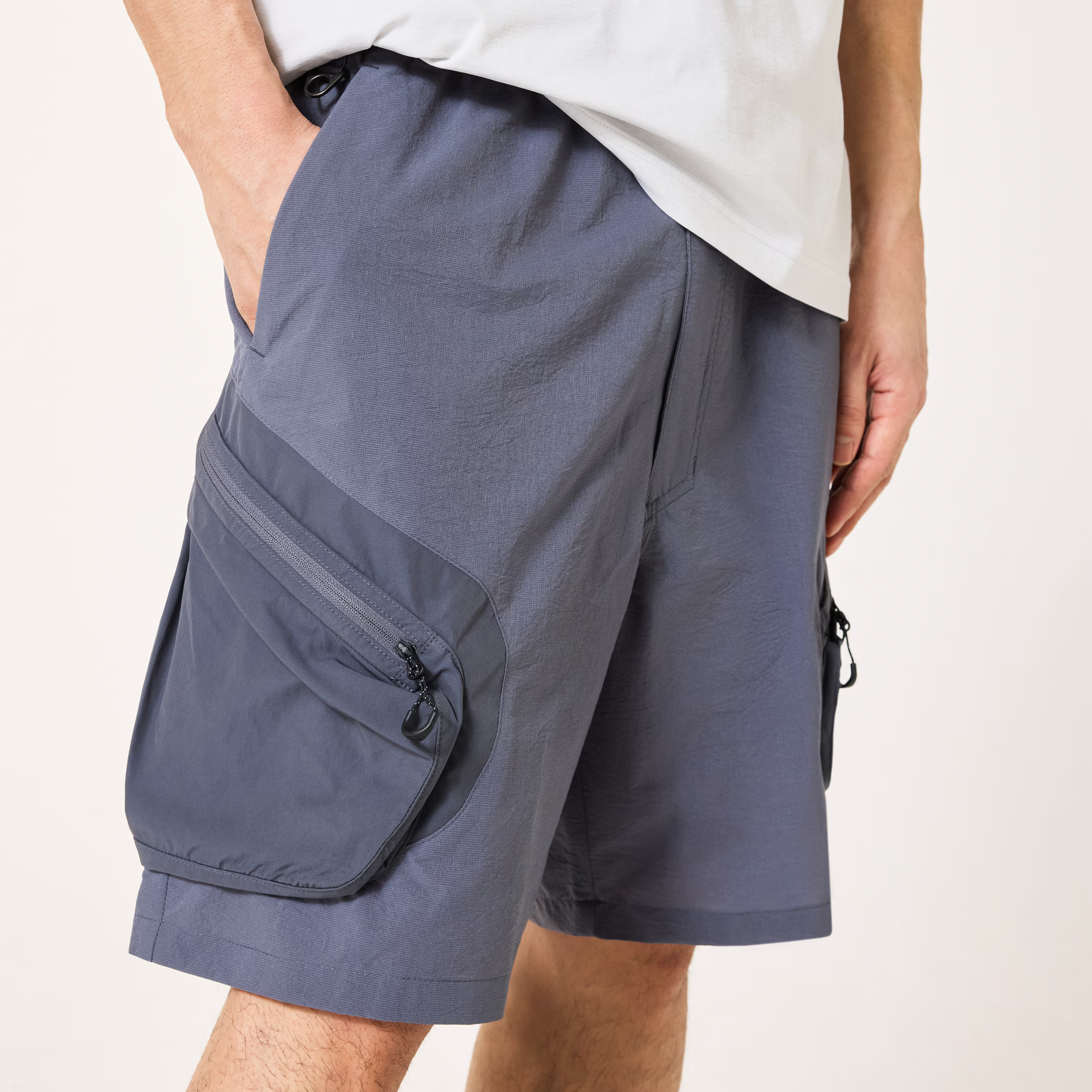 Gray Dust Shorts on a white background