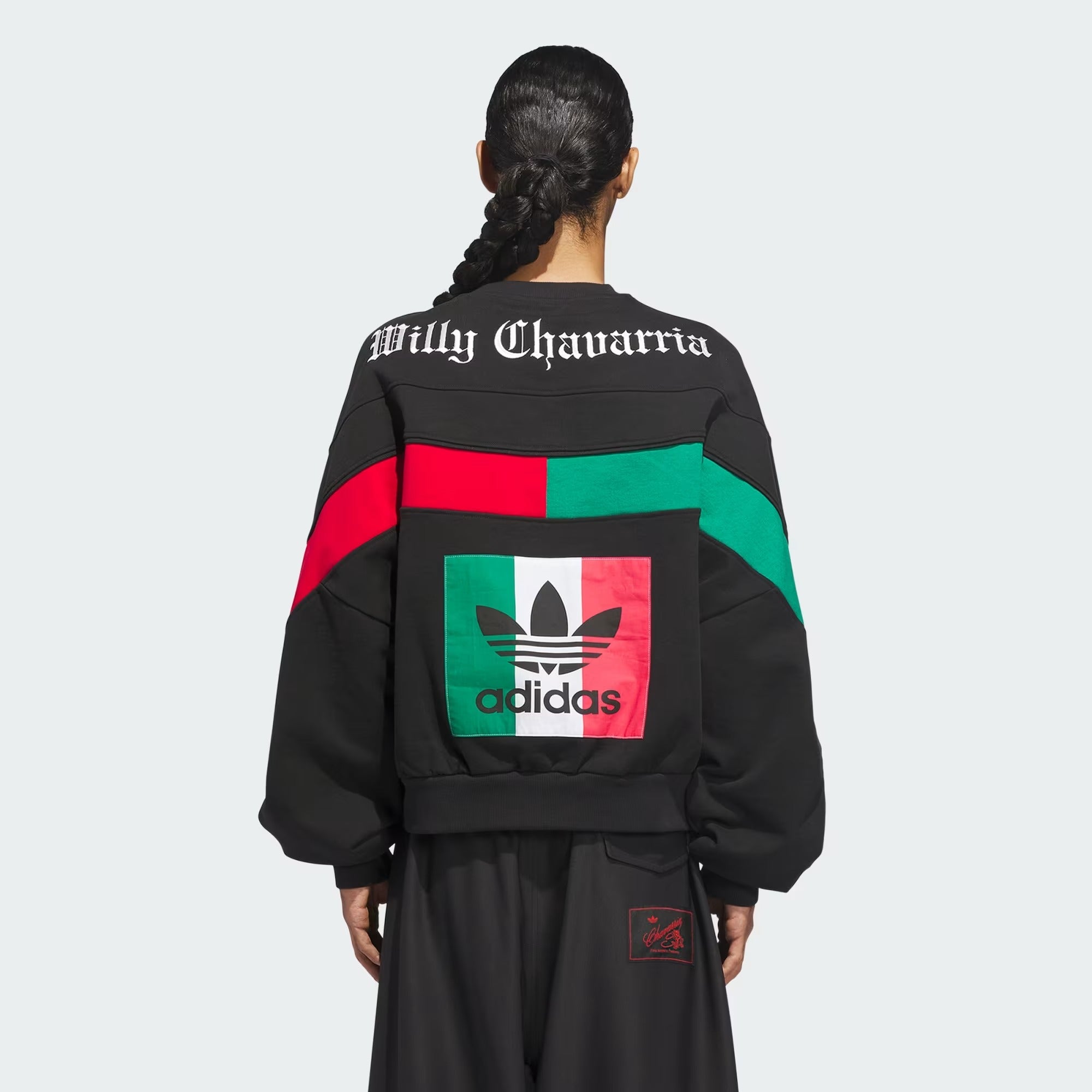 Adidas x Willy Chavarria Mens Bball Fleece Crewneck Sweatshirt