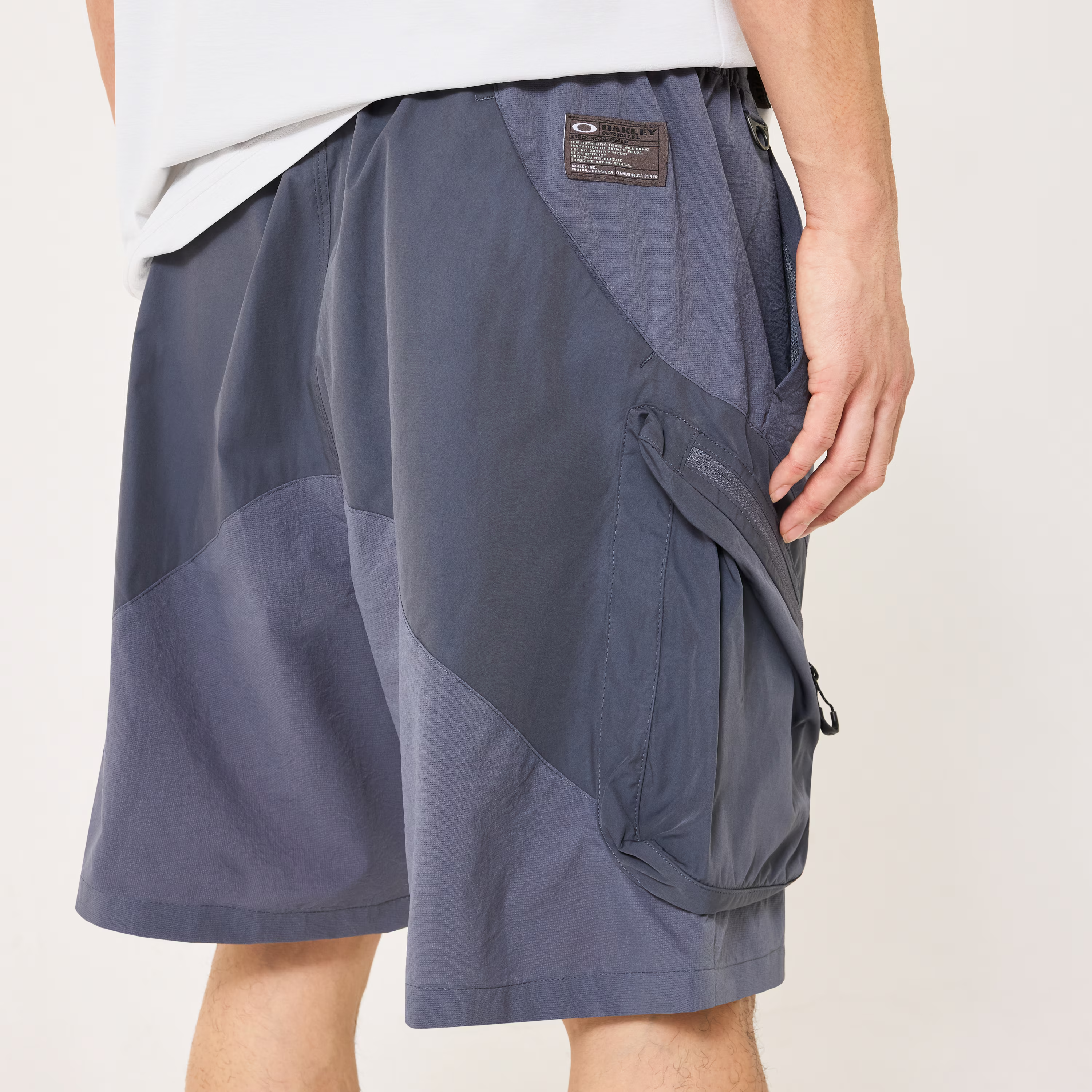 Gray Dust Shorts on a white background