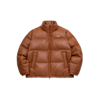 Lost Management Cities Mens OG Leather Puffer Duck Down Parka