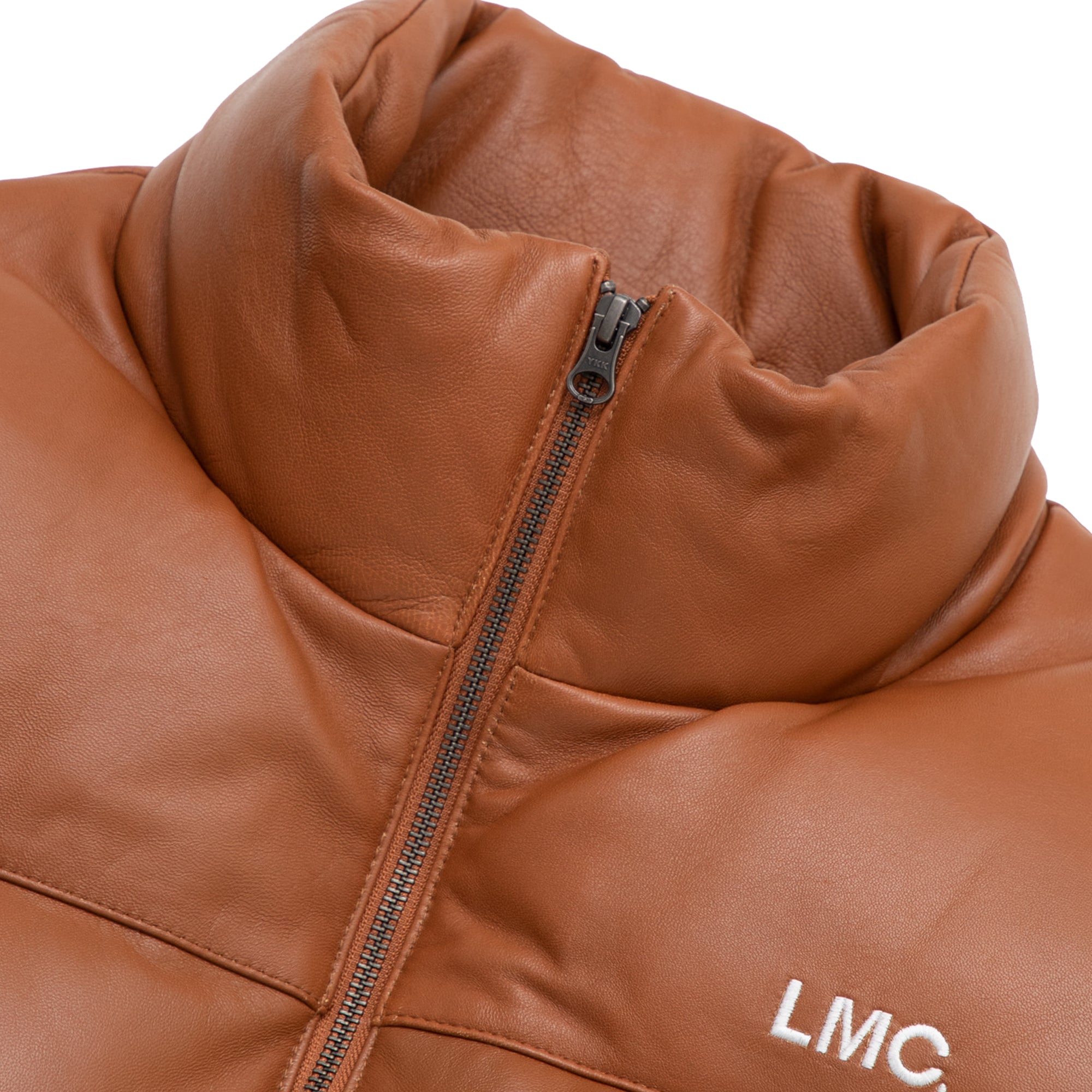 Lost Management Cities Mens OG Leather Puffer Duck Down Parka