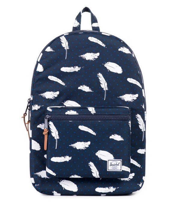 10005-00760-OS, herschel, settlement backpack, herschel supply co. , feather, blue, navy, white, backpack