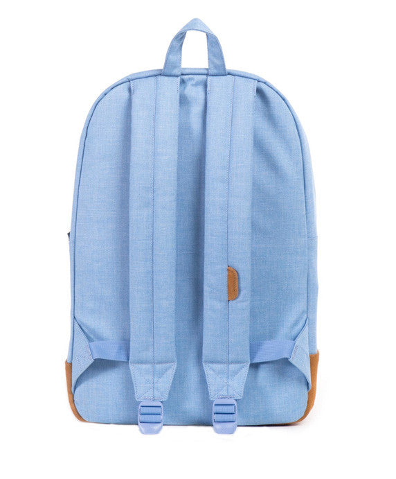 herschel backpack dark chambray crosshatch Herschel Supply Co: Heritage Crosshatch (Chambray/Tan) – Extra Butter