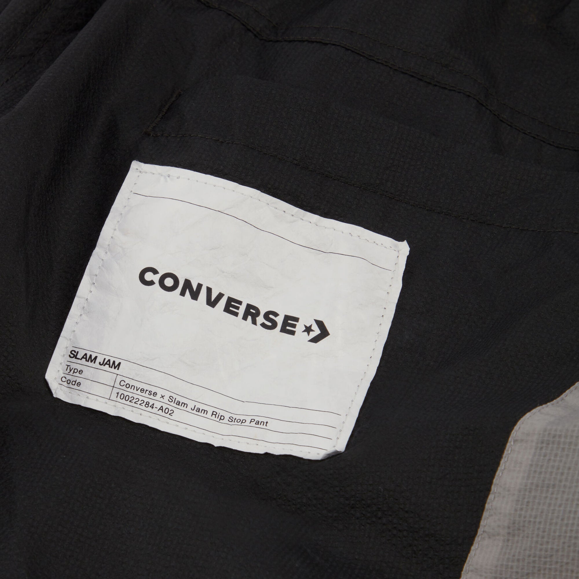 Converse x Slam Jam 'Black' Rip Stop Pants