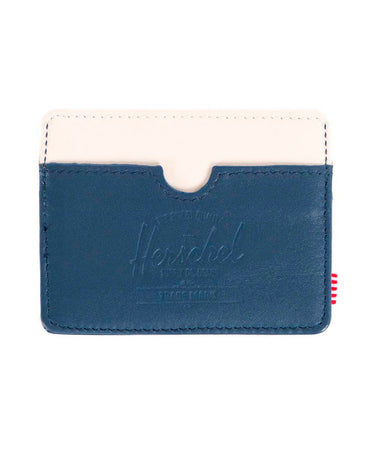 Herschel Supply Co.: Charlie Wallet Leather (Navy Smooth Leather/Bone Smooth/Tan Pebble)