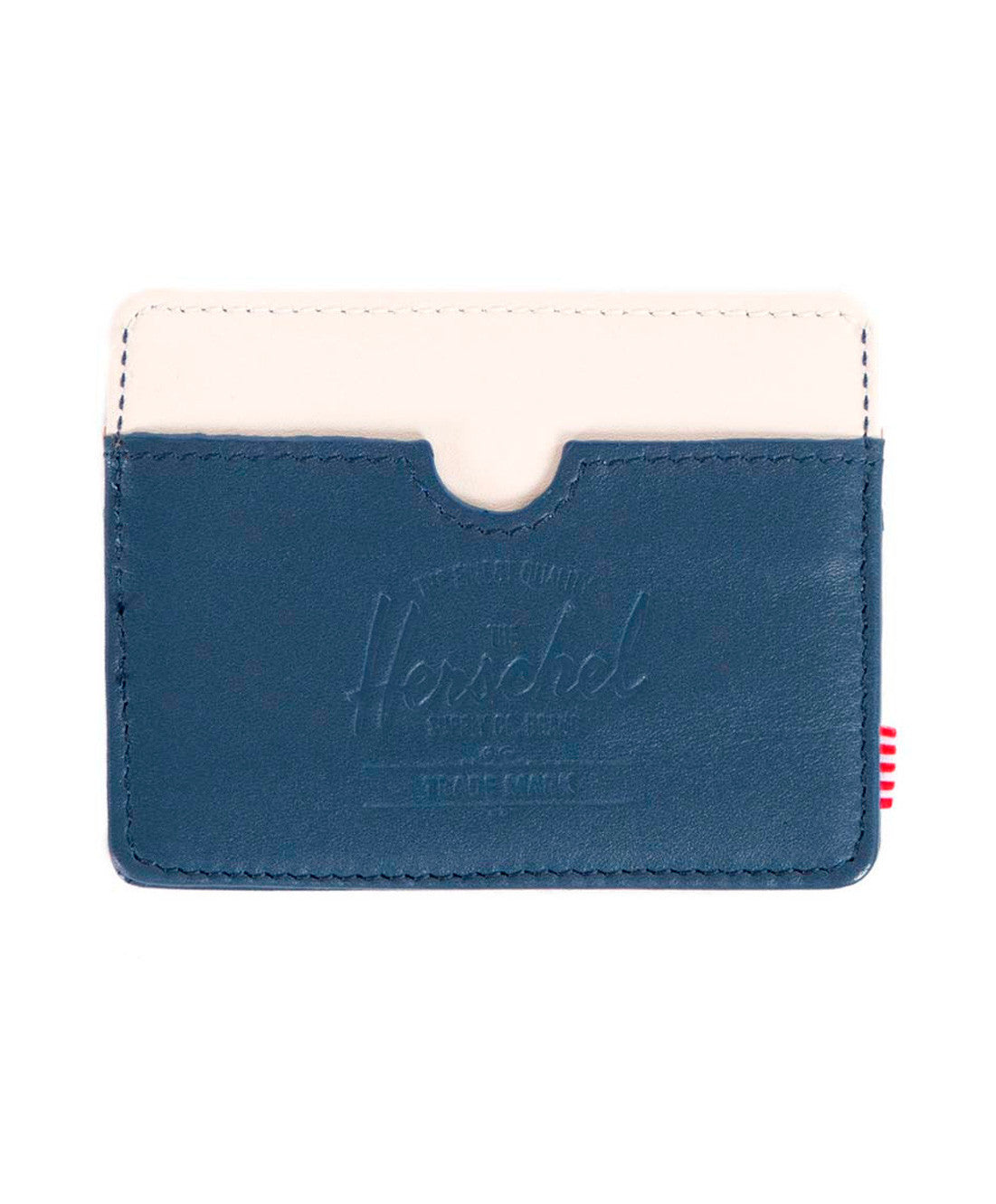 Herschel Supply Co.: Charlie Wallet Leather (Navy Smooth Leather/Bone Smooth/Tan Pebble)