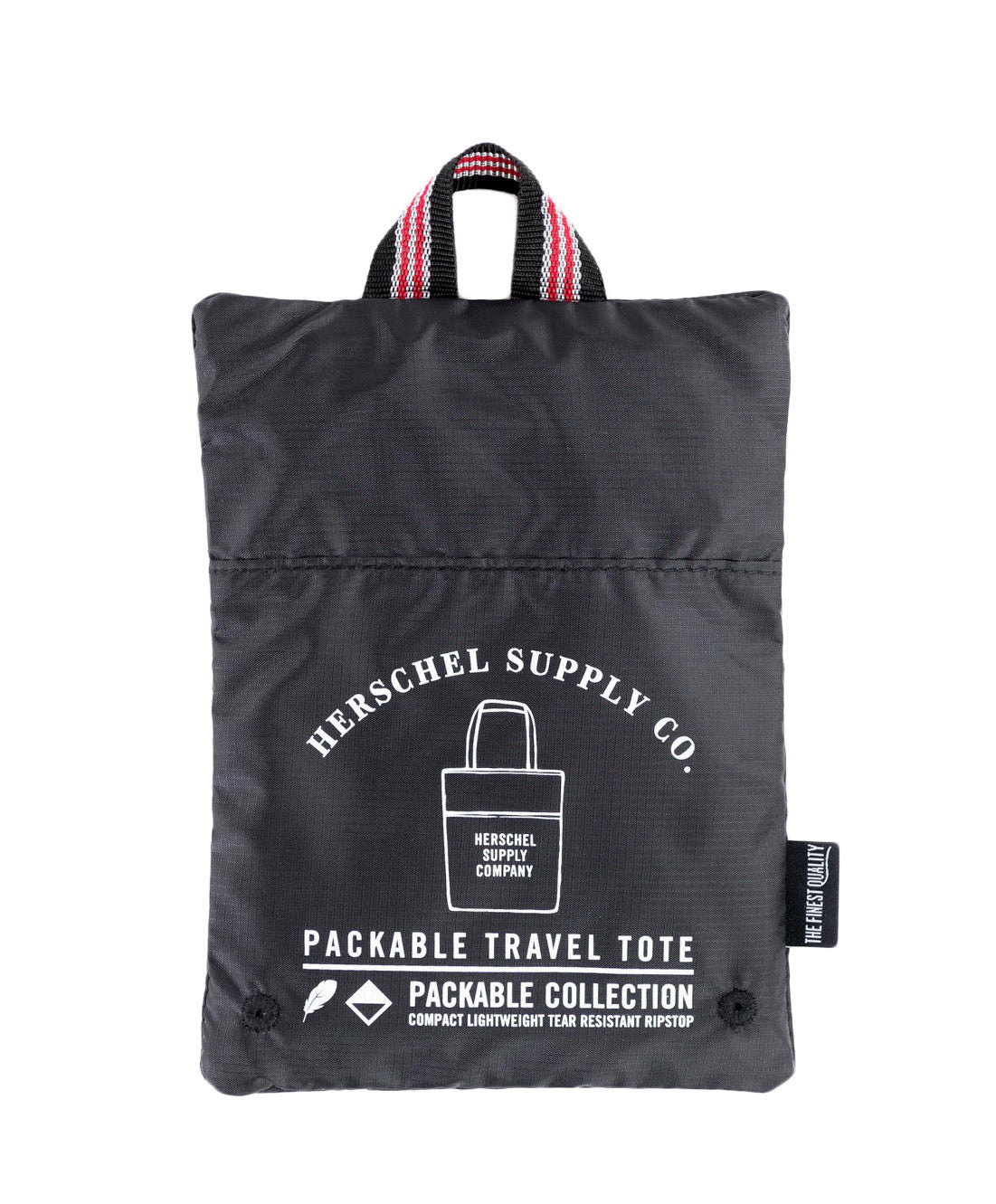 herschel travel tote bag Herschel Supply Co.: Packable Travel Tote (Black/Multi Zip) – Extra Butter