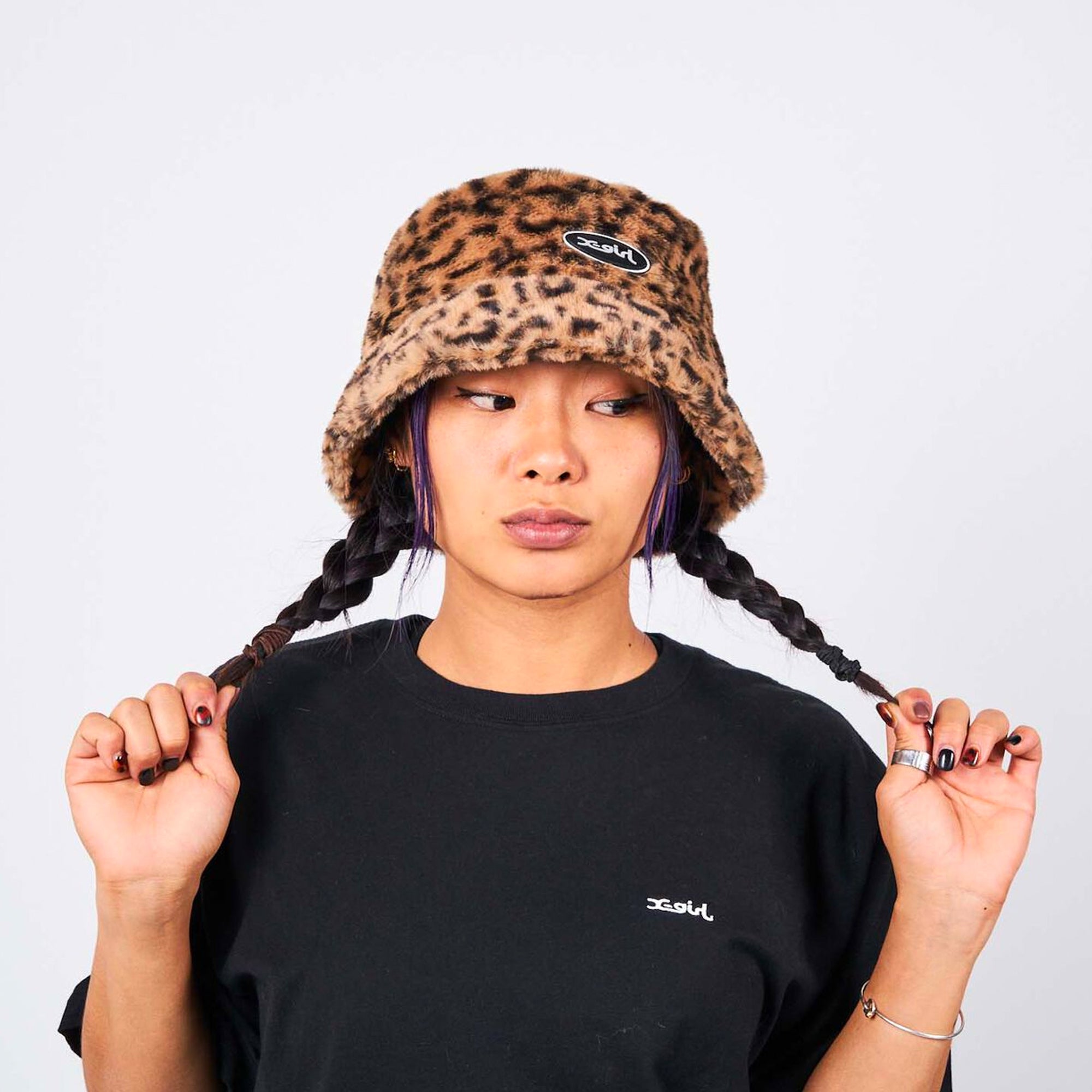 X Girl Womens Fur Bucket Hat