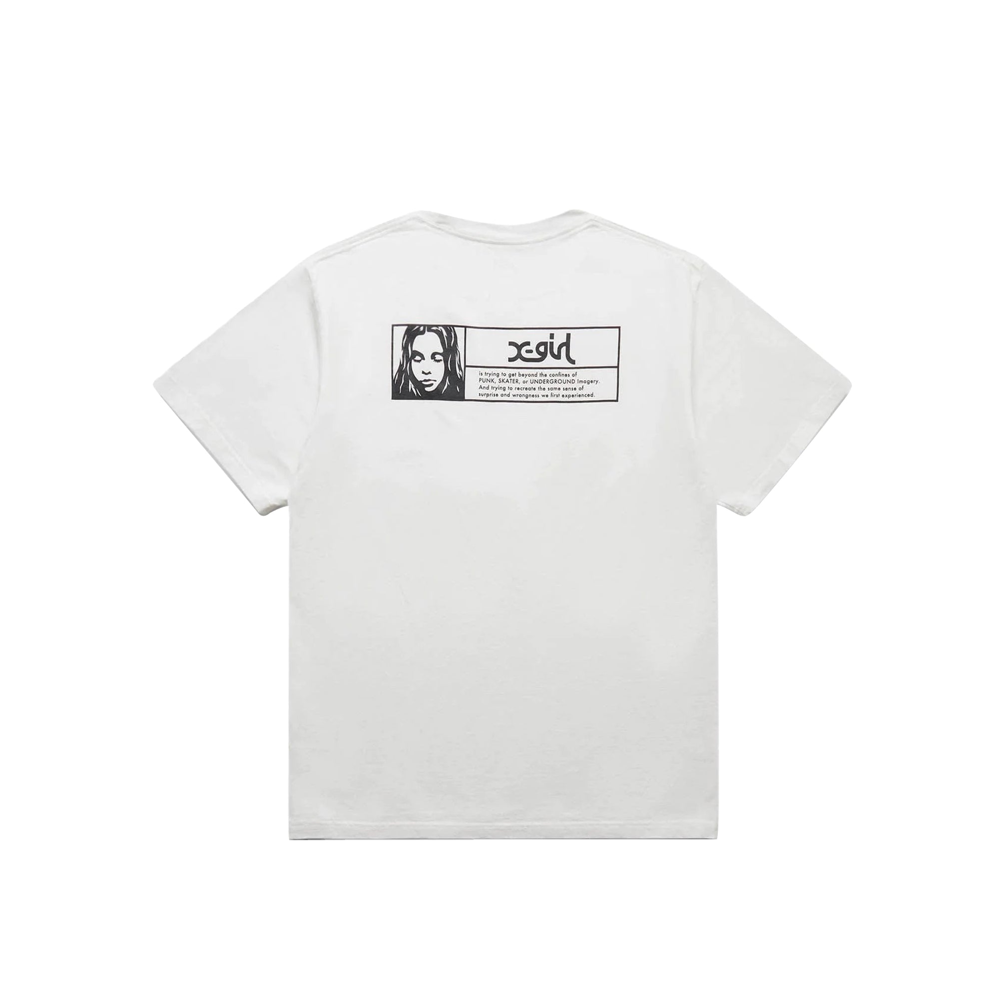 X Girl Womens Face Box Logo SS T Shirt