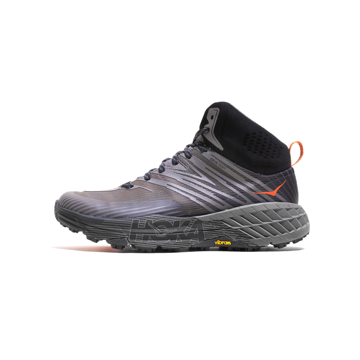 Hoka One One Speedgoat Mid 2 GTX Shoes Mens Size 8.5 Blue Gore-Tex 1106532 OBBS Hoka Mens Speedgoat Mid GTX 2 Anthracite / Dark Gull Grey (ADGG) main image 3