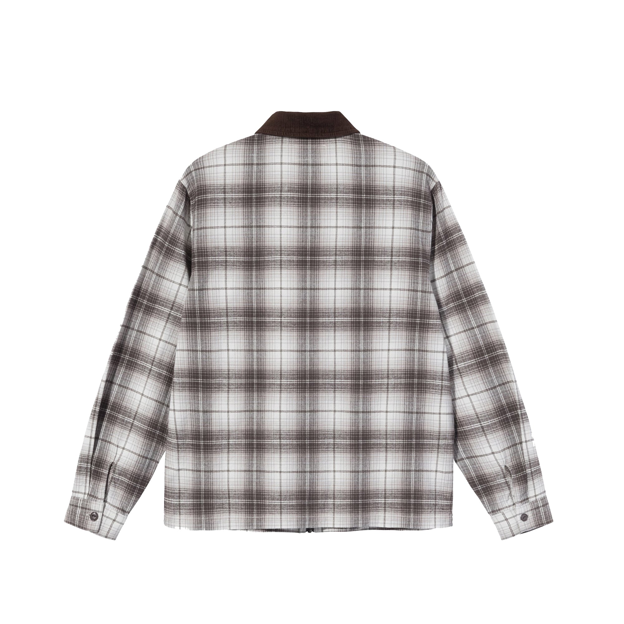 Stussy Mens Frank Plaid Zip LS Shirt 'Brown' – Extra Butter