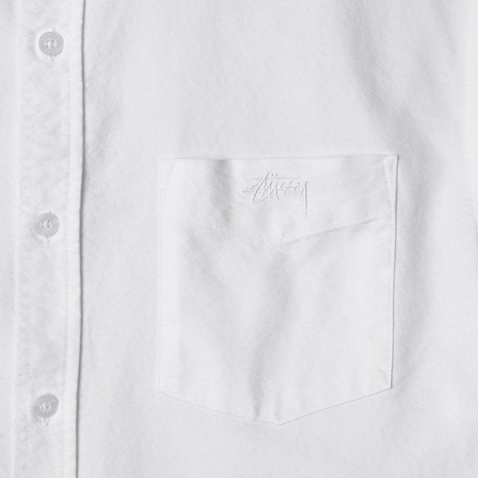 Stussy Men's Classic Oxford S/S Shirt- White