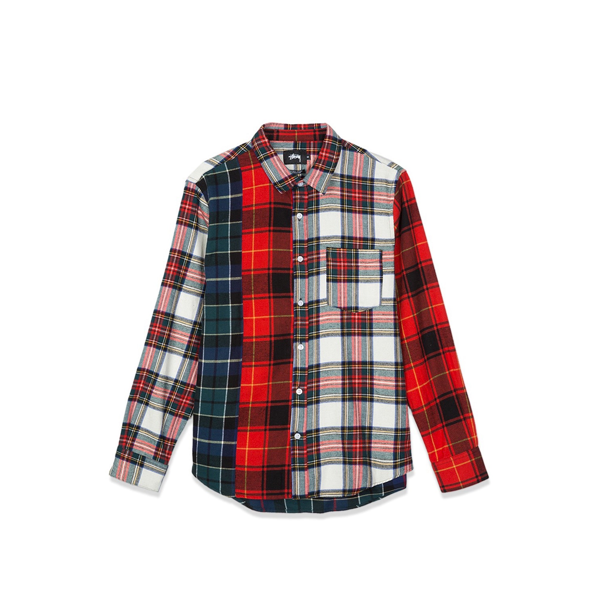 Stussy Men's Mixed Tartan LS Shirt