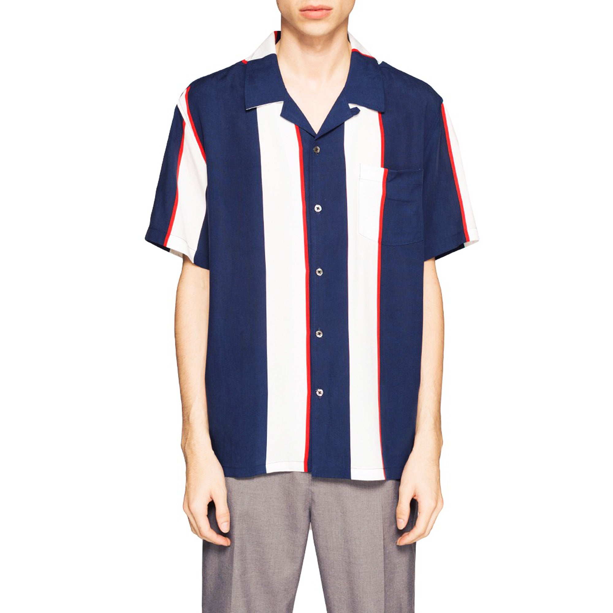 Stussy Big Stripe Shirt [111973-NVY]