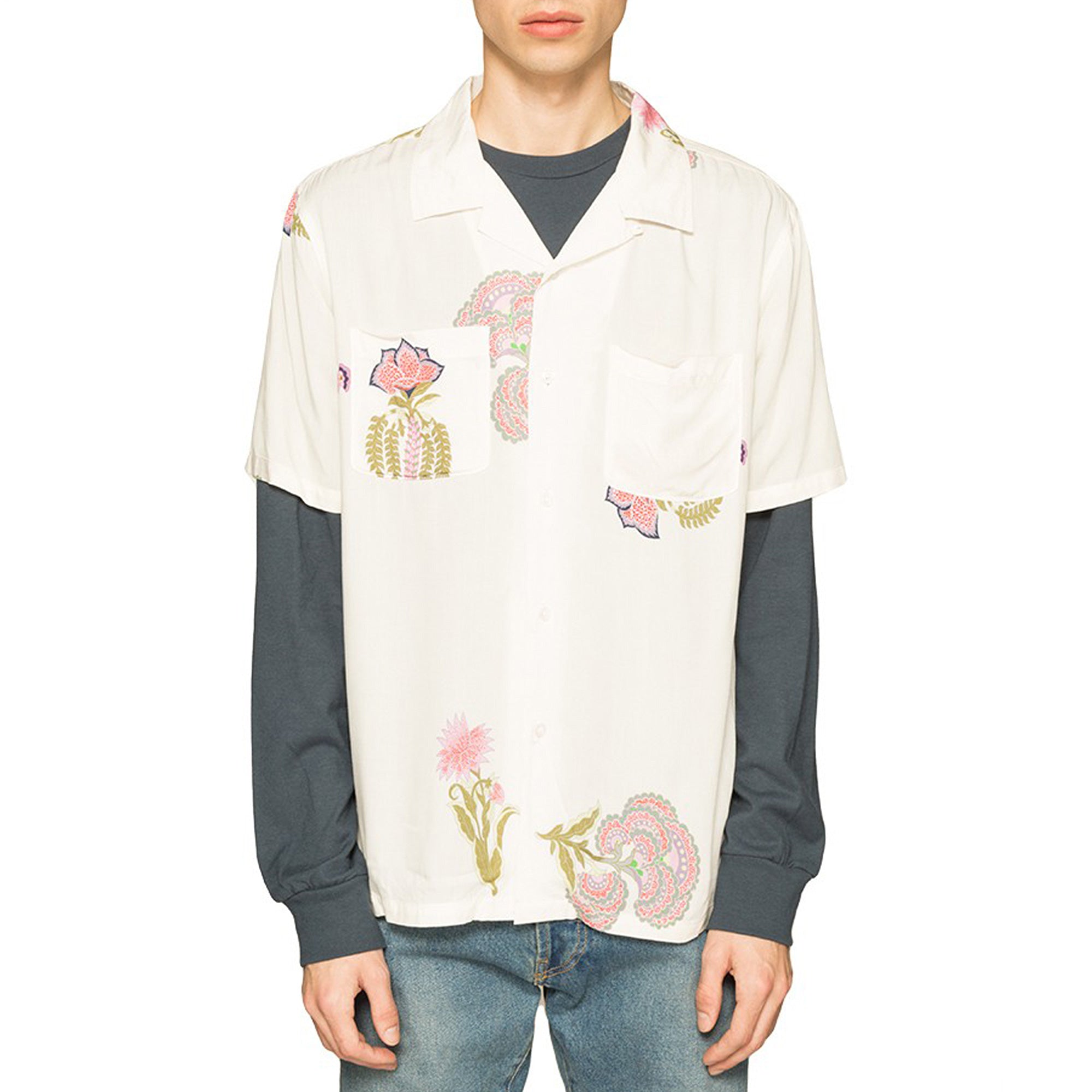 Stussy Hana Printed Shirt [111987-WHT]