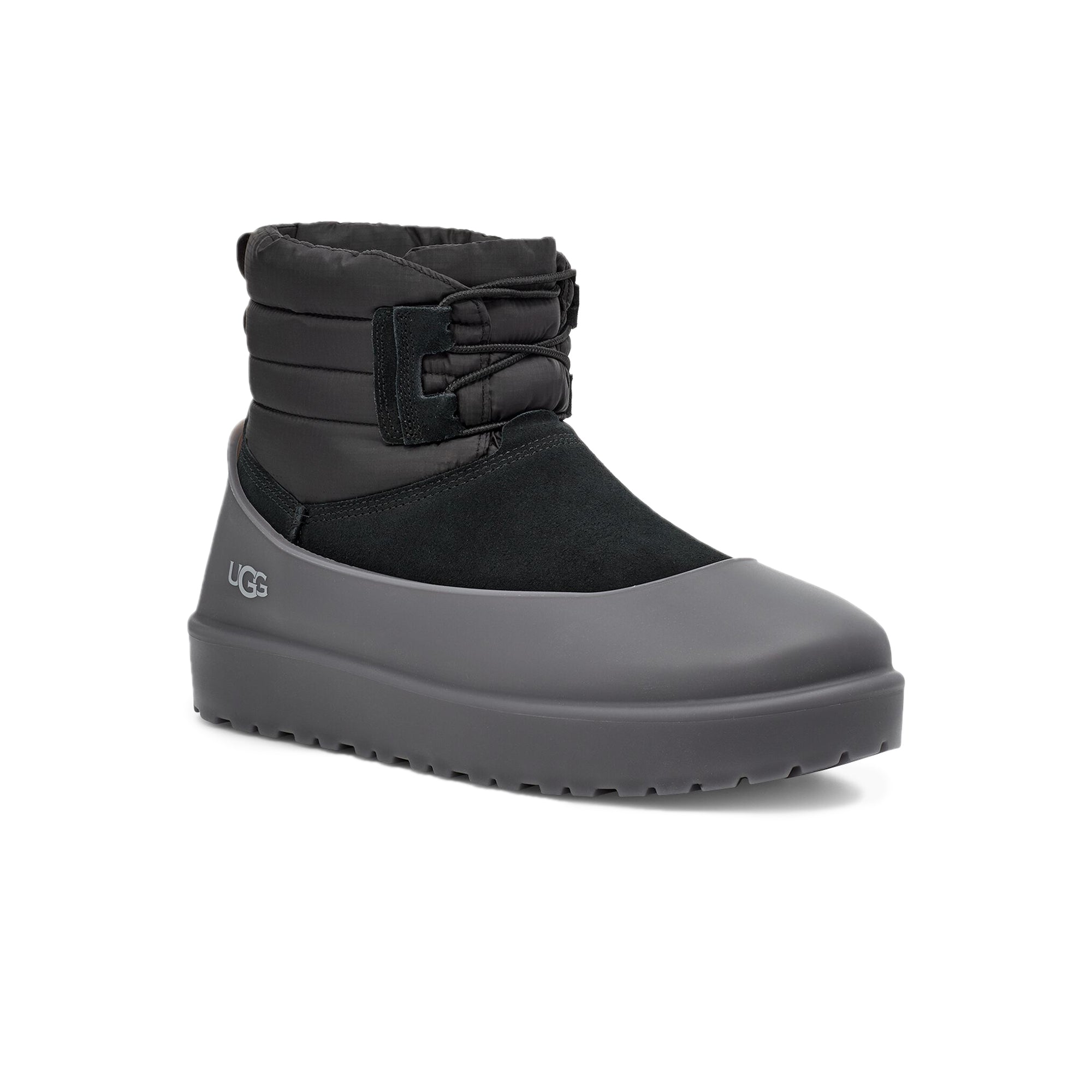 Ugg Mens Classic Mini Lace-Up Weather Boots 'Black'