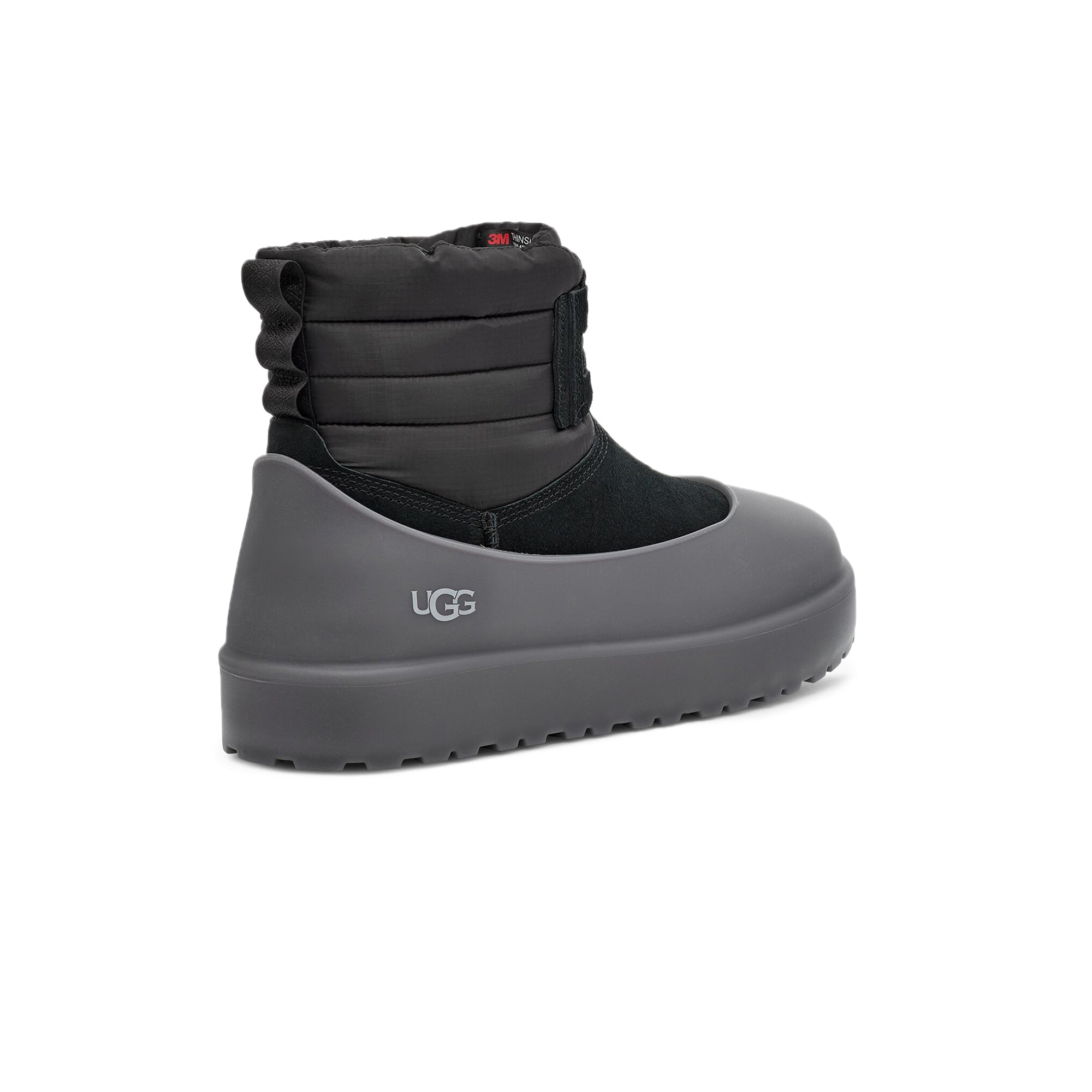 Ugg Mens Classic Mini Lace-Up Weather Boots 'Black'